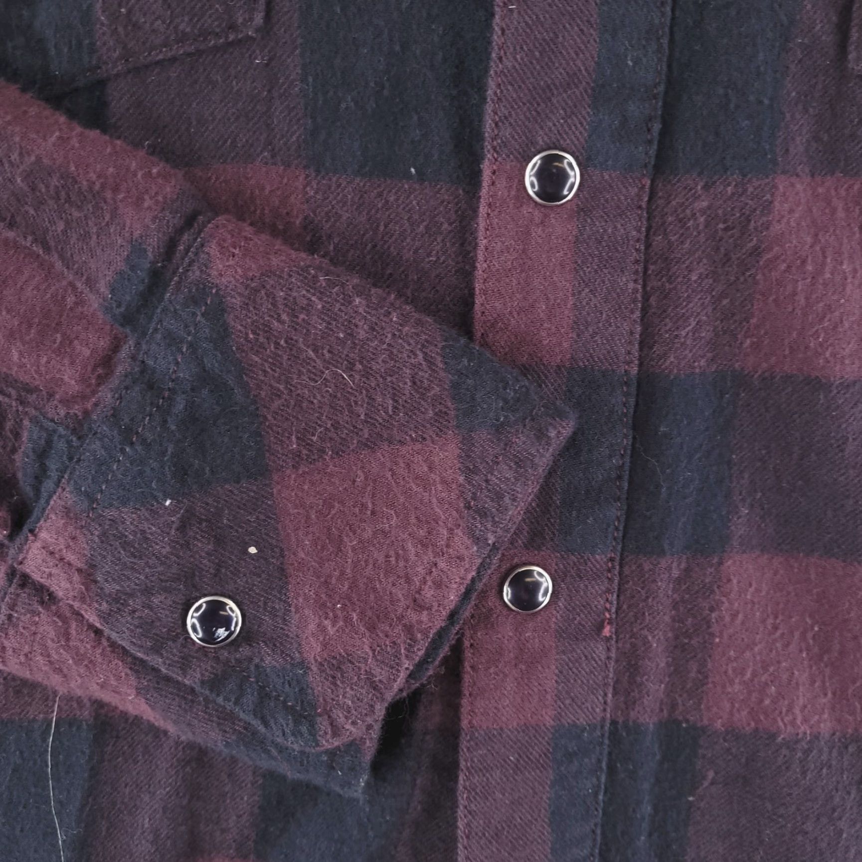 Rivieras Redneck Riviera Shirt Mens XL Red Black Flannel Long Sleeve Button UP Check Size US XL / EU 56 / 4 - 3 Thumbnail