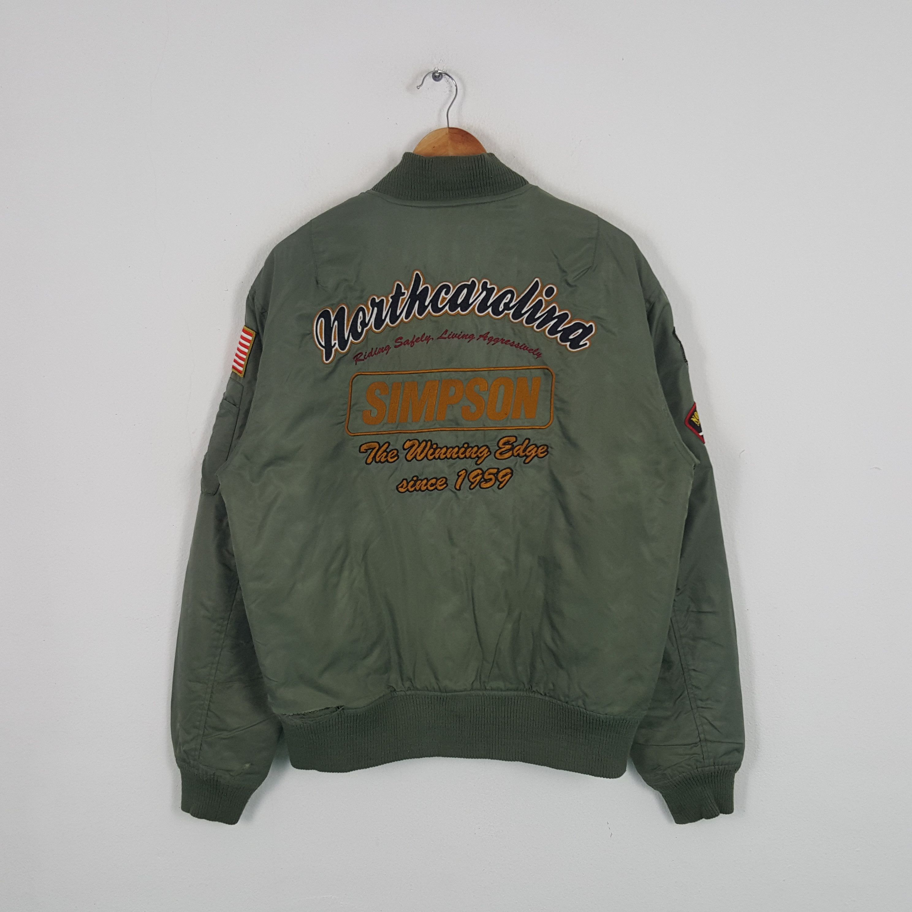 The Simpsons × Vintage Vintage Simpson North Carolina Motorsports Racing Jacket Size US L / EU 52-54 / 3 - 1 Thumbnail