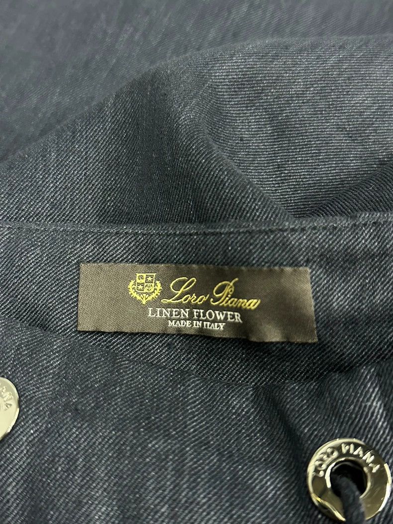 Loro Piana LORO PIANA A linen tie cord trousers Size 27" / US 4 / IT 40 - 4 Thumbnail