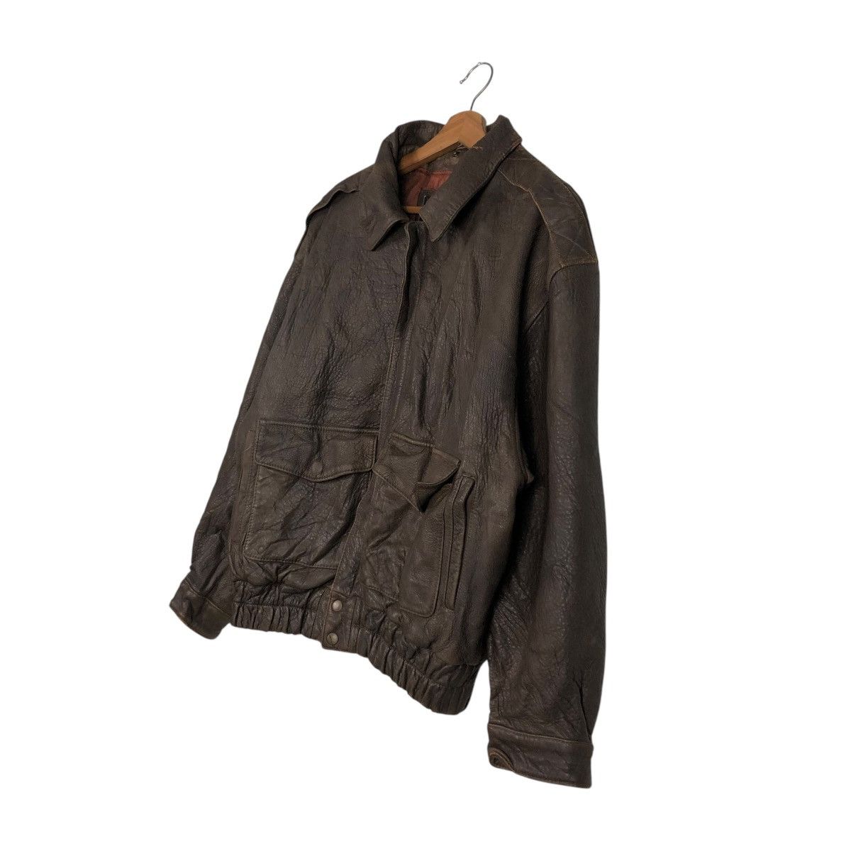 Japanese Brand 🔥VINTAGE LEATHER BIKER JACKET ENZO MOLTENI ISSEY MIYAKE Size US L / EU 52-54 / 3 - 4 Thumbnail