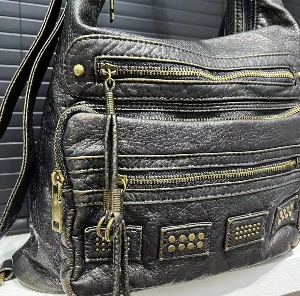 Japanese Brand Motorcycle Rock Punk Shoulder Bag Y2K Women Size ONE SIZE - 2 Thumbnail
