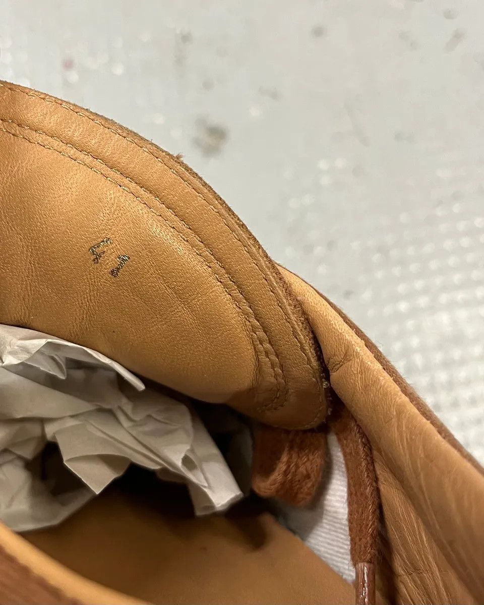 Dries Van Noten Dries Van Noten Brown Tan Suede Low-Top Sneakers Size US 8 / EU 41 - 11 Thumbnail