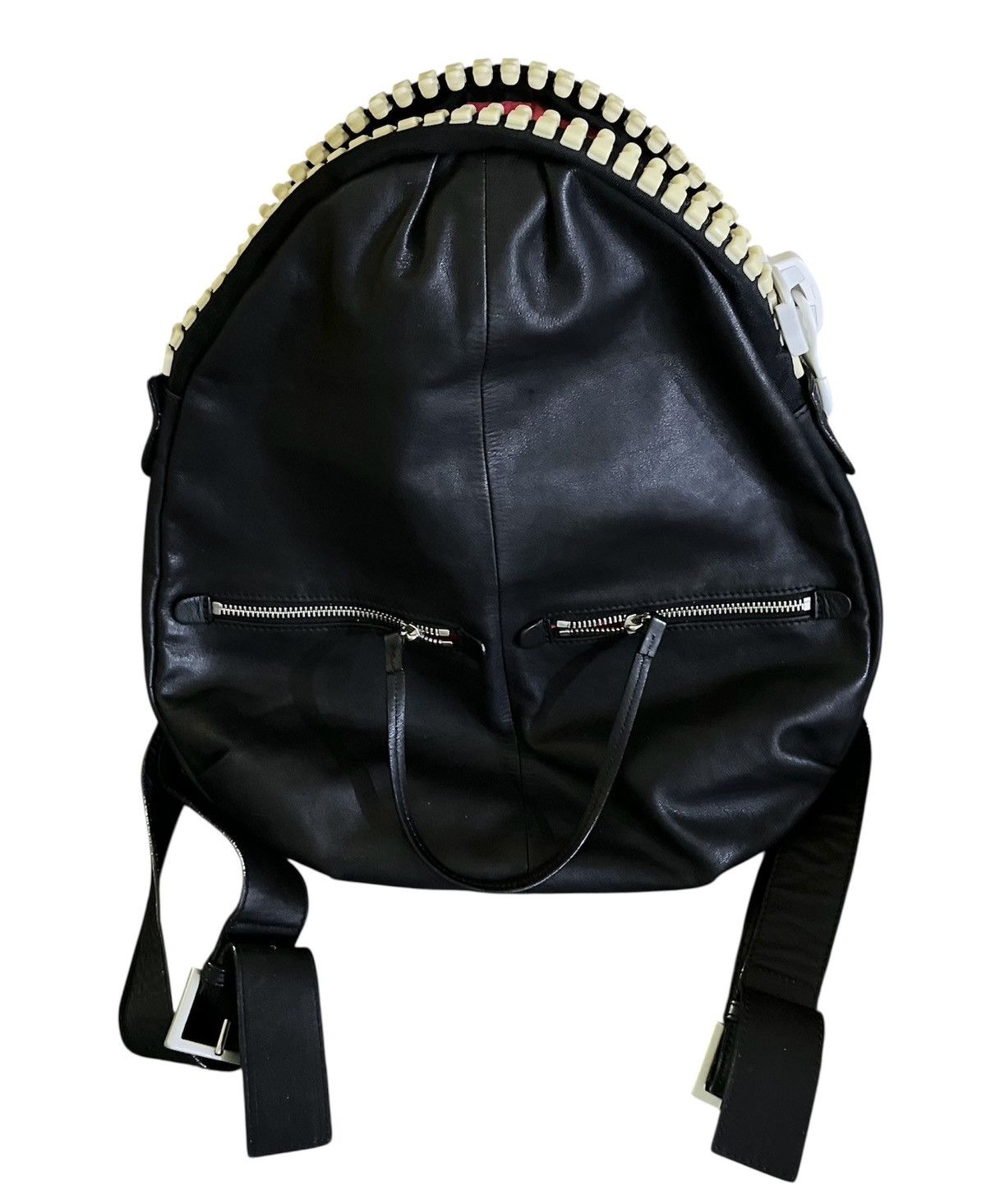 Yohji Yamamoto KAWA KAWA JAPAN By YOHJI YAMAMOTO FULL LEATHER BACKPACK Size ONE SIZE - 8 Thumbnail