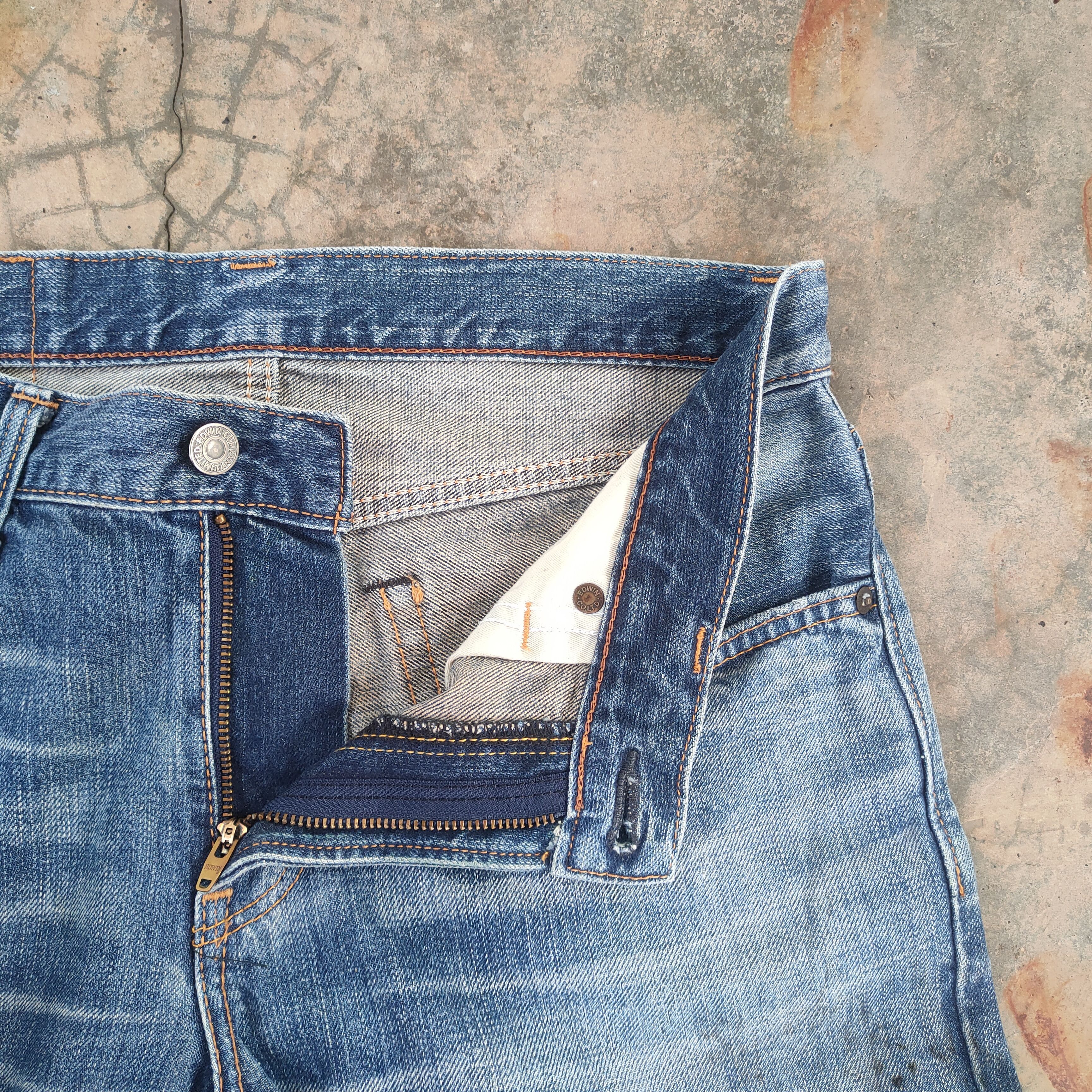 Edwin W31 VINTAGE EDWIN FADED DISTRESSED JEAN PANTS Size US 31 - 7 Thumbnail
