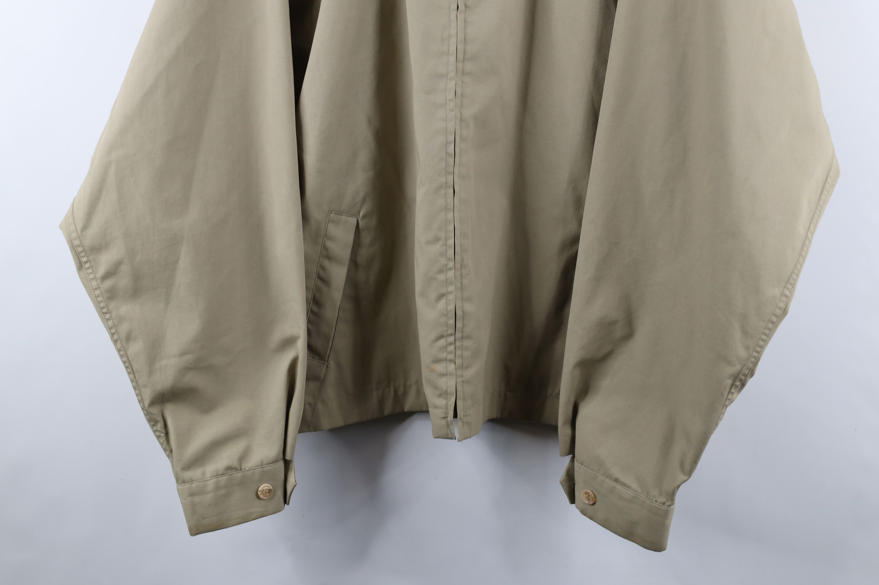Vintage Vintage 90s Streetwear Cafe Racer Bomber Jacket Beige Size US XL / EU 56 / 4 - 3 Thumbnail