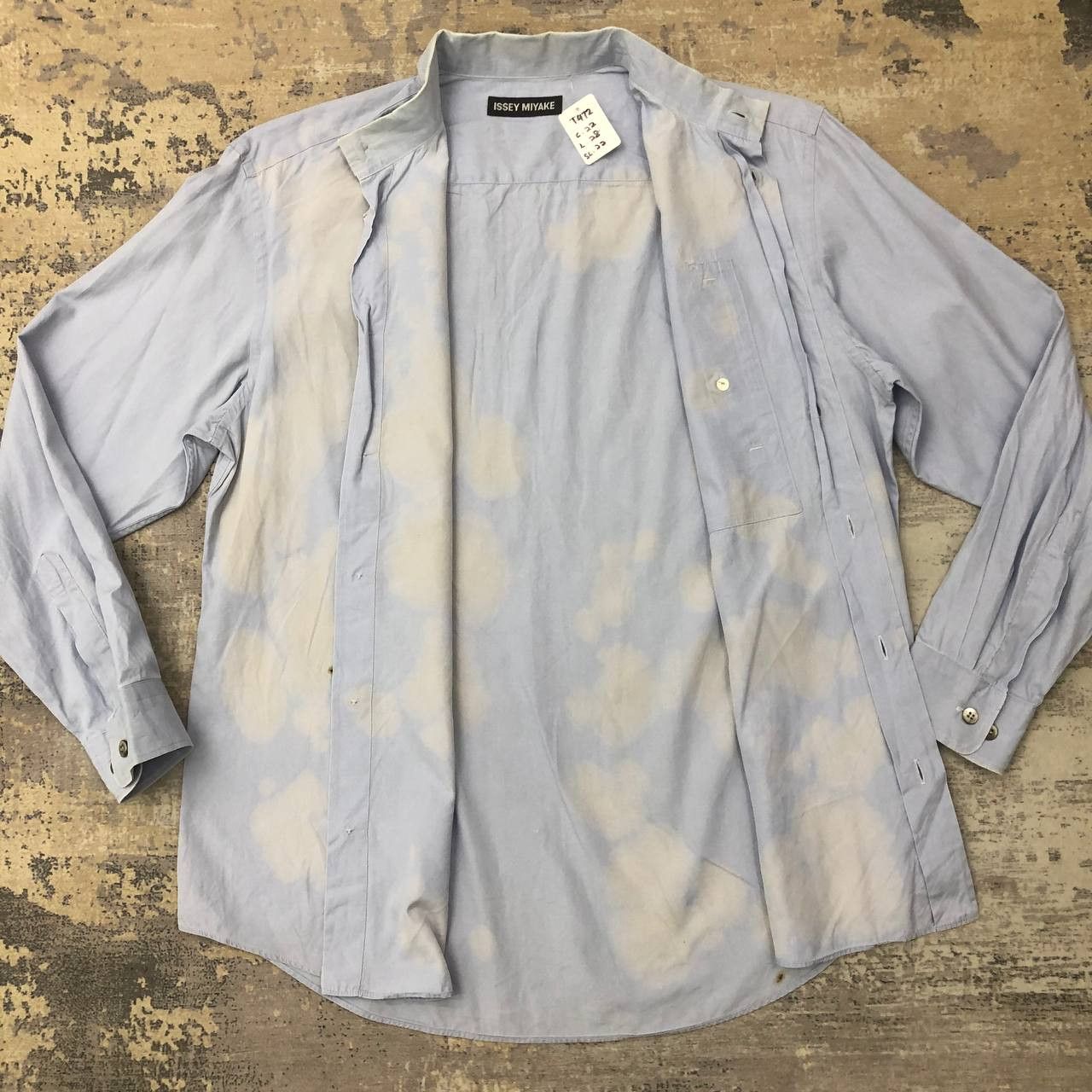 Issey Miyake T472 ISSEY MIYAKE ACID WASH STUDIO SHIRTS Size US L / EU 52-54 / 3 - 3 Thumbnail
