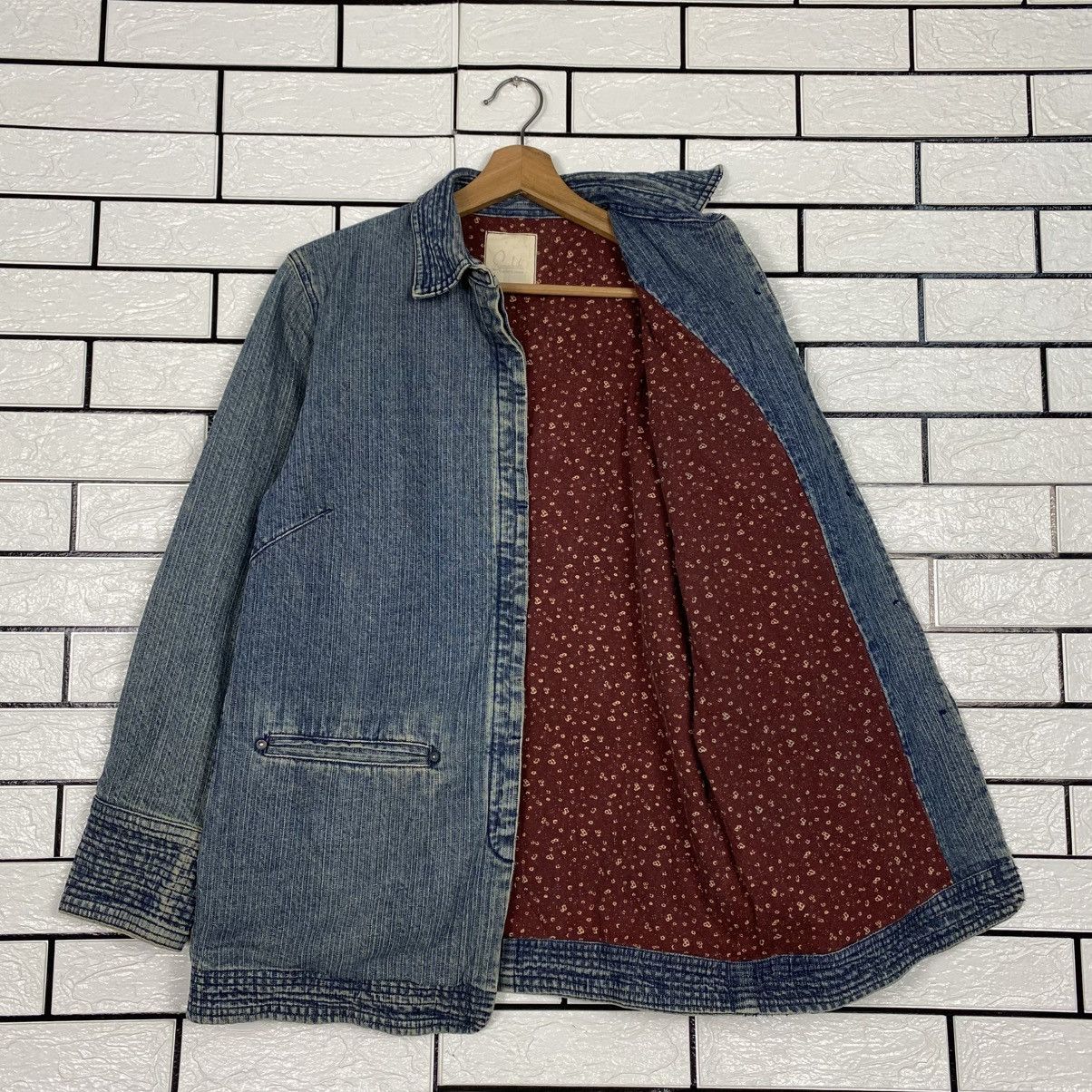 Japanese Brand 📌Vintage Denim Blanket Jacket Full Print Issey Miyake Size US M / EU 48-50 / 2 - 12 Thumbnail