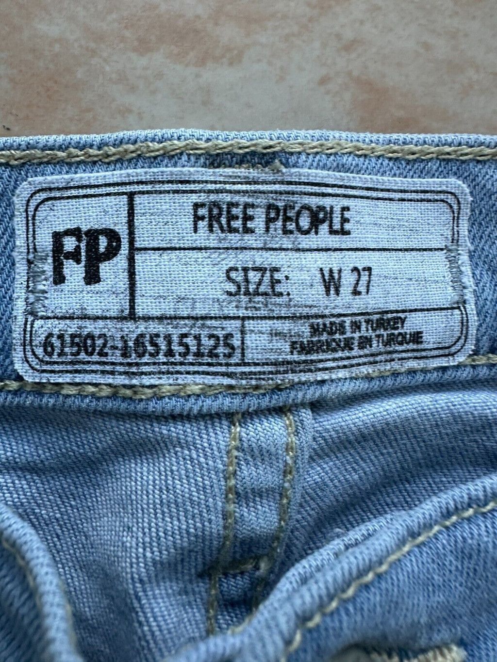 Free People Free People Great Heights Frayed Hem Skinny Jeans Size W27 Size 27" / US 4 / IT 40 - 8 Thumbnail