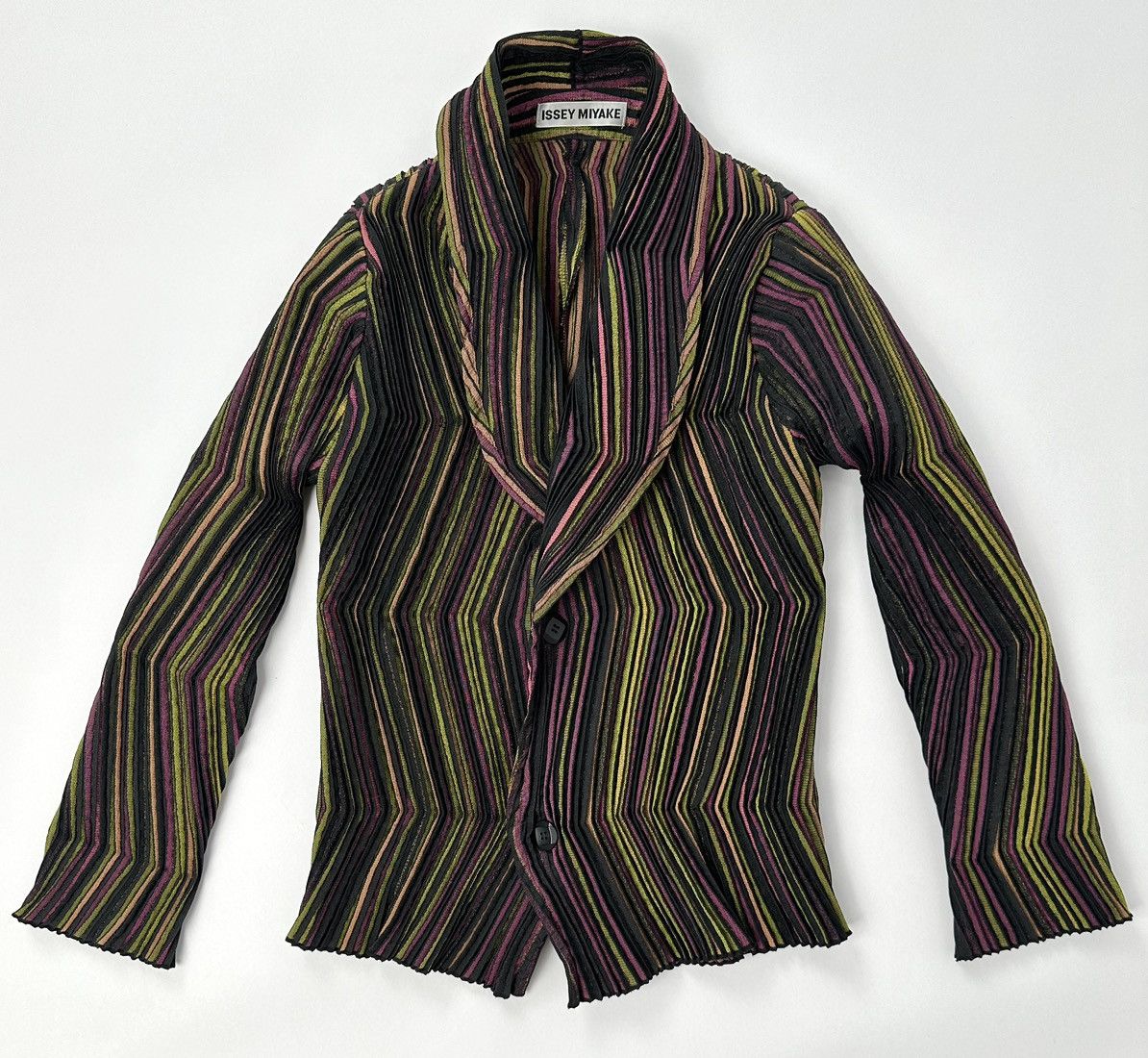 Issey Miyake Issey Miyake 3D Stretch Pleated Multi-Color Blazer Size XS / US 0-2 / IT 36-38 - 1 Thumbnail