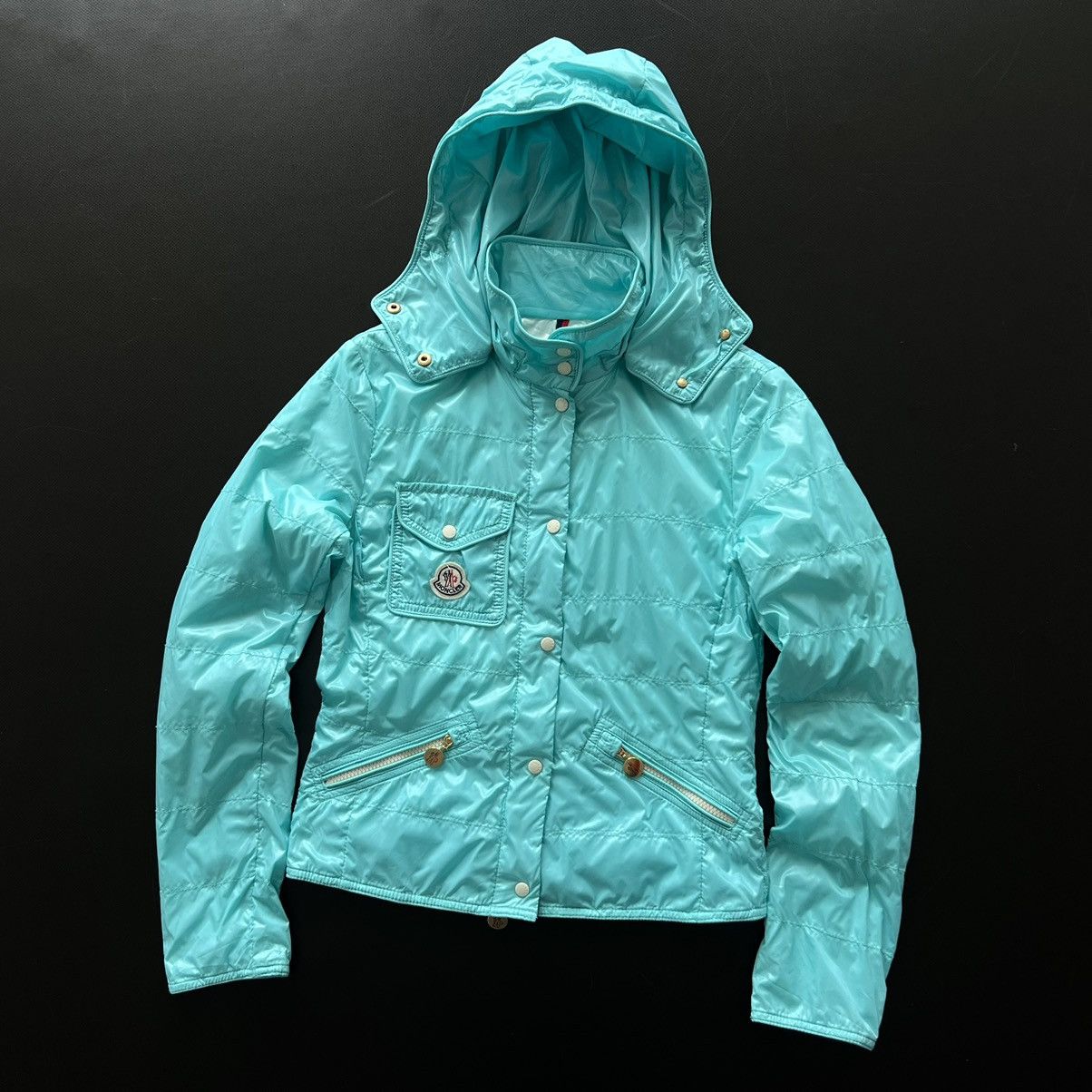 Moncler Luxury Moncler Women’s Polyamide Blue Light Jacket Size XS Size XS / US 0-2 / IT 36-38 - 3 Thumbnail