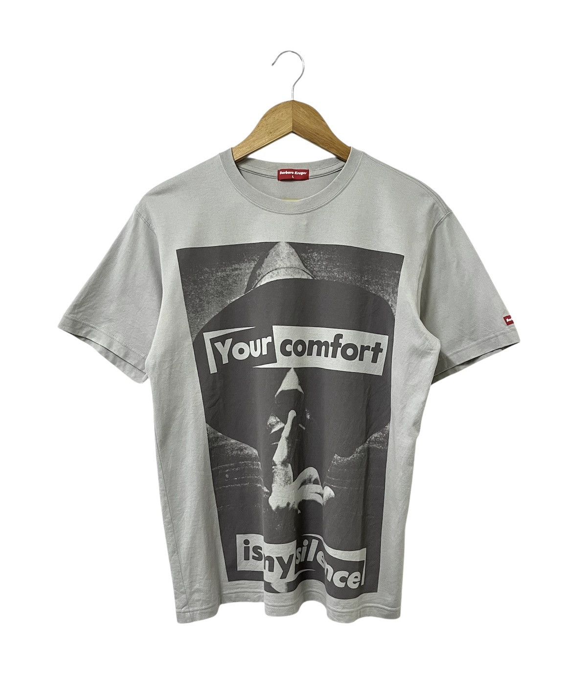 Barbara Kruger BARBARA KRUGER YOUR COMFORT IS MY SILENCE ART TSHIRT Size US L / EU 52-54 / 3 - 1 Thumbnail