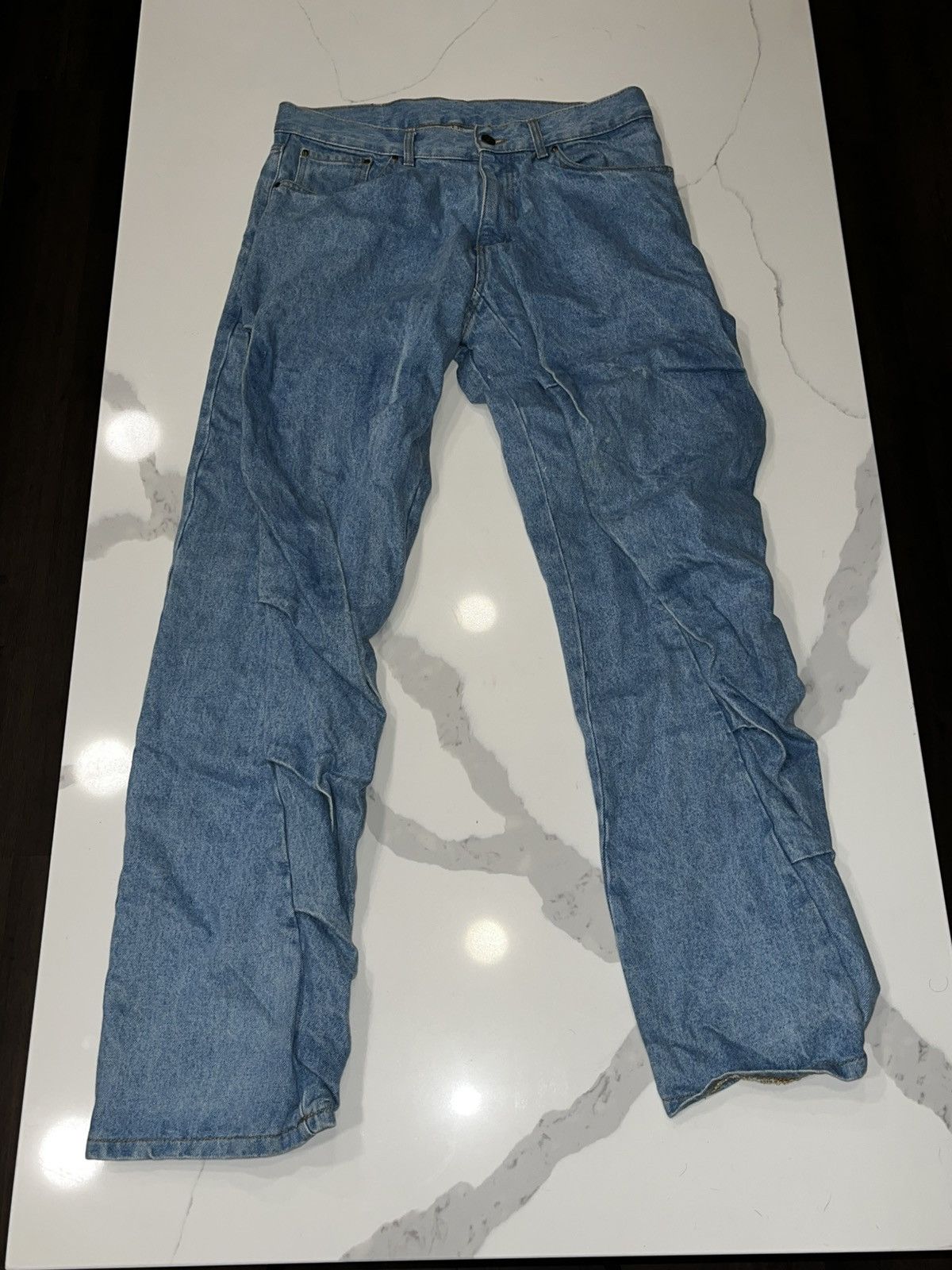 Y/Project Y/Project Distorted Baggy Denim Jeans Size US 32 / EU 48 - 1 Thumbnail