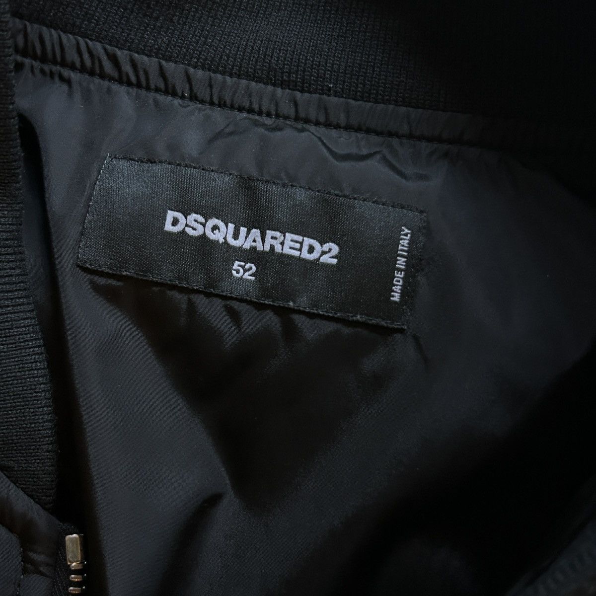 Dsquared2 Dsquared2 Black Padded Bomber Zip Jacket IT 52 Italy Large Size US L / EU 52-54 / 3 - 4 Thumbnail