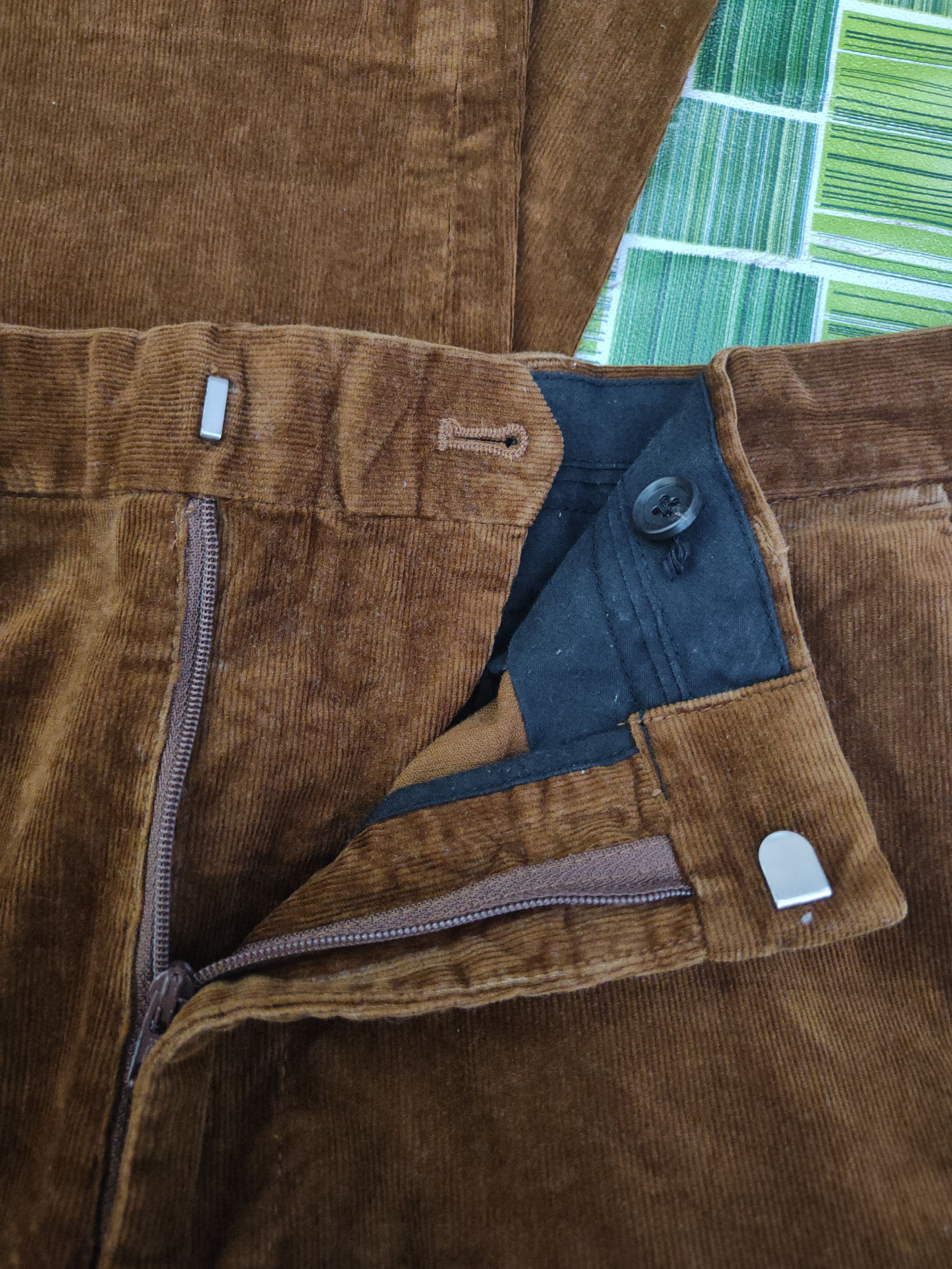 GU DL Gu Brown Multipocket Corduroy Pants #46-275T Size US 35 - 14 Thumbnail