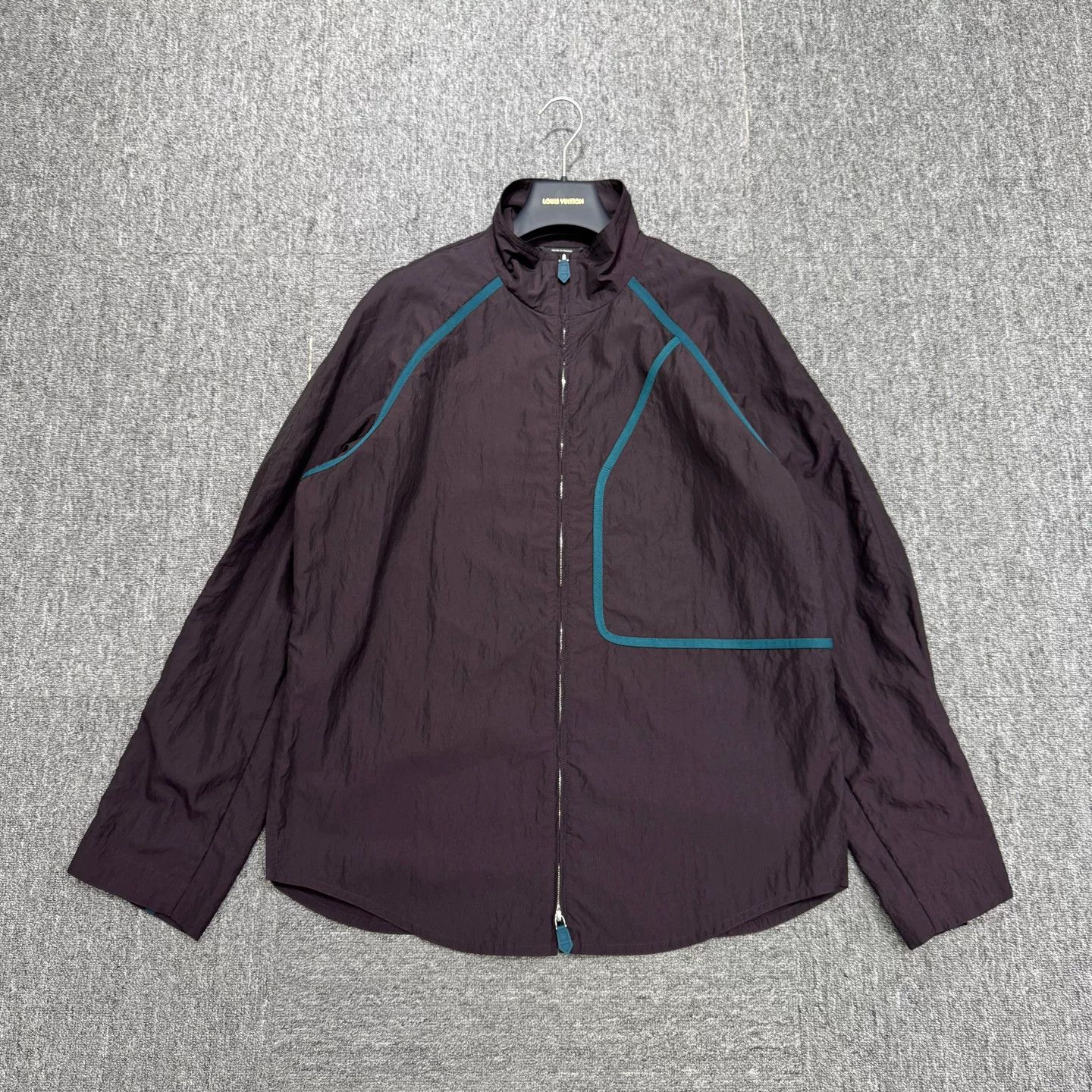 Hermes Hermes Dark Purple Spliced Windbreaker Size US M / EU 48-50 / 2 - 1 Thumbnail