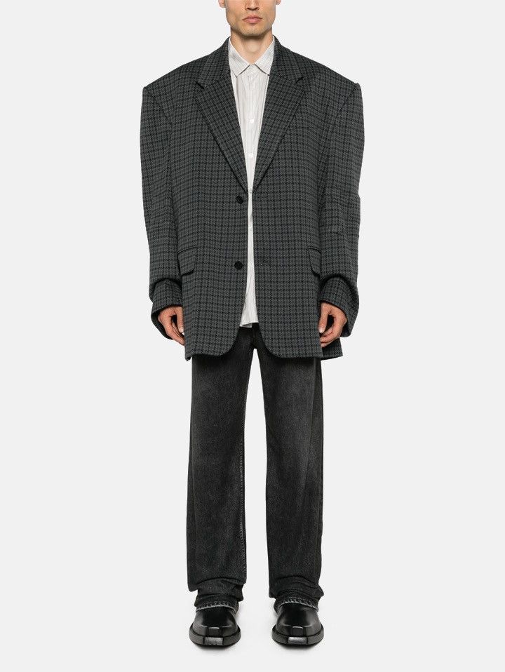 Balenciaga Balenciaga Houndstooth Blazer Oversized Size 44R - 2 Thumbnail