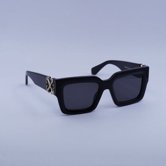 Off-White Off-White OERI14D MYSTIC 1007 Sunglasses Black Square Frame Size ONE SIZE - 5 Thumbnail