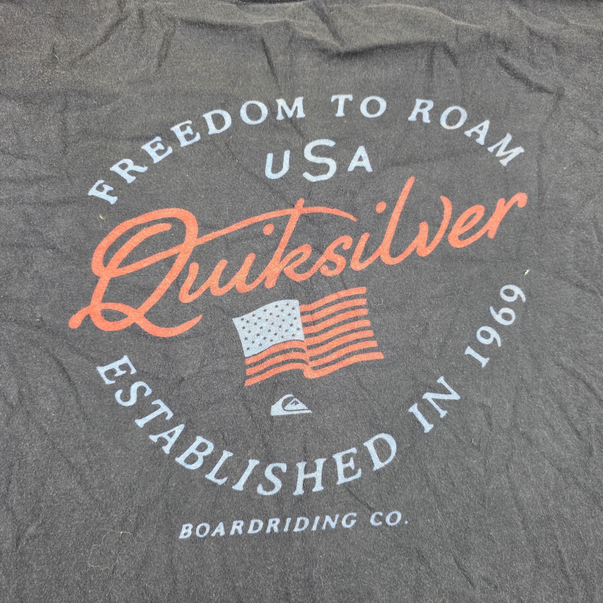Quiksilver Quiksilver Freedom To Roam American Flag Mens Size 2XL Black Size US XXL / EU 58 / 5 - 2 Thumbnail