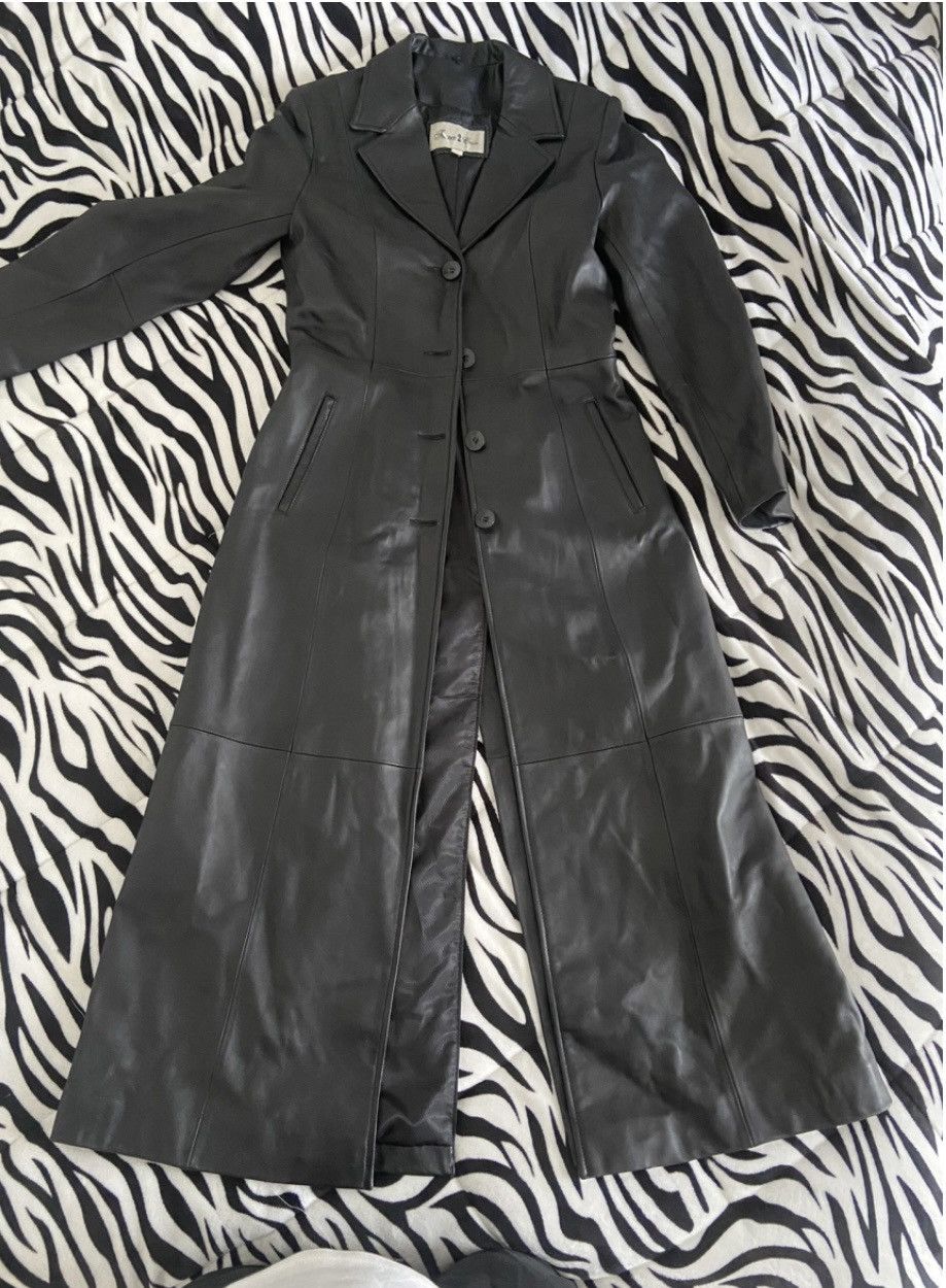 Other Long leather coat for women Size S / US 4 / IT 40 - 2 Thumbnail