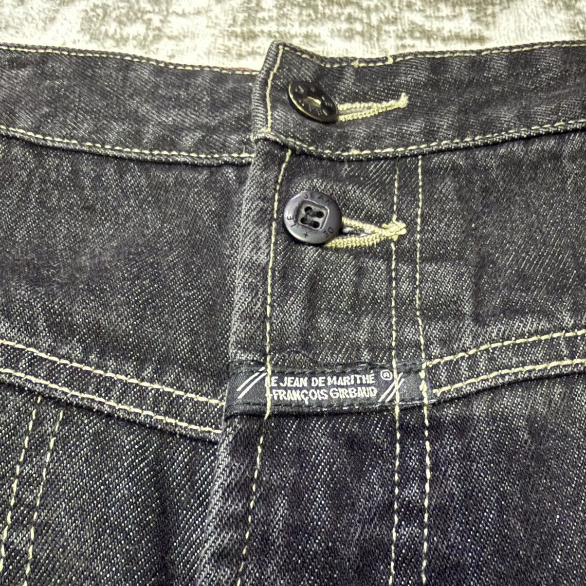 Marithe + Francois Girbaud Girbaud Black Wash Carpenter Loose Denim Pants Size US 40 / EU 56 - 7 Thumbnail