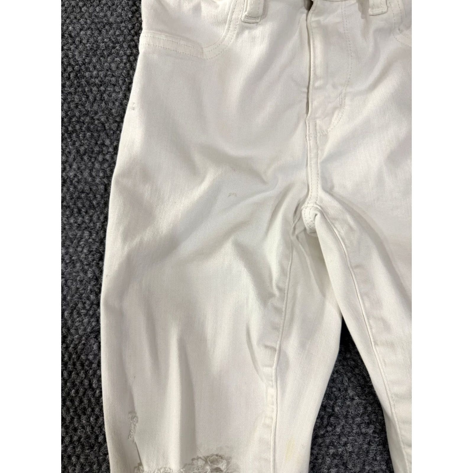 American Eagle Outfitters American Eagle jegging jeans Womens 4 Short White Distressed Stretch Denim Ankle Zip Pockets Slim 5-Pocket Size 27" / US 4 / IT 40 - 4 Thumbnail