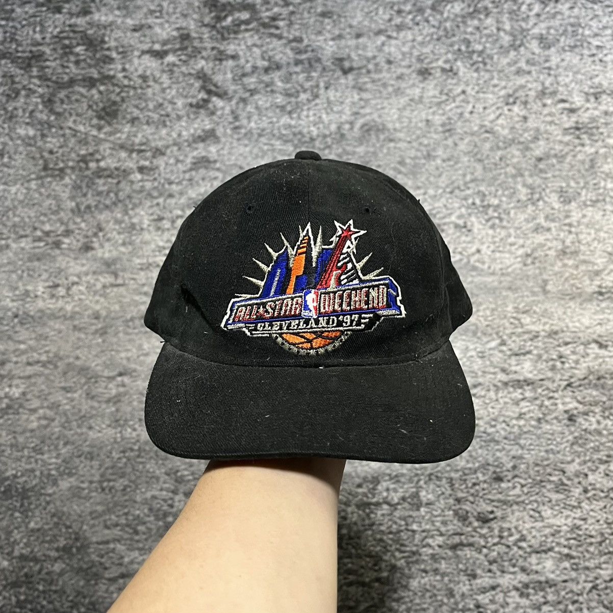 NBA Vintage 90s Cleveland All Star Weekend 1997 Snapback Hat Size ONE SIZE - 1 Thumbnail