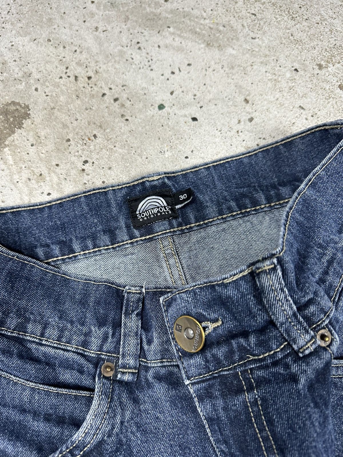 JNCO × Southpole × Vintage Vintage Y2K Southpole Baggy Embroidery Pocket Logo Denim Size US 30 / EU 46 - 7 Thumbnail
