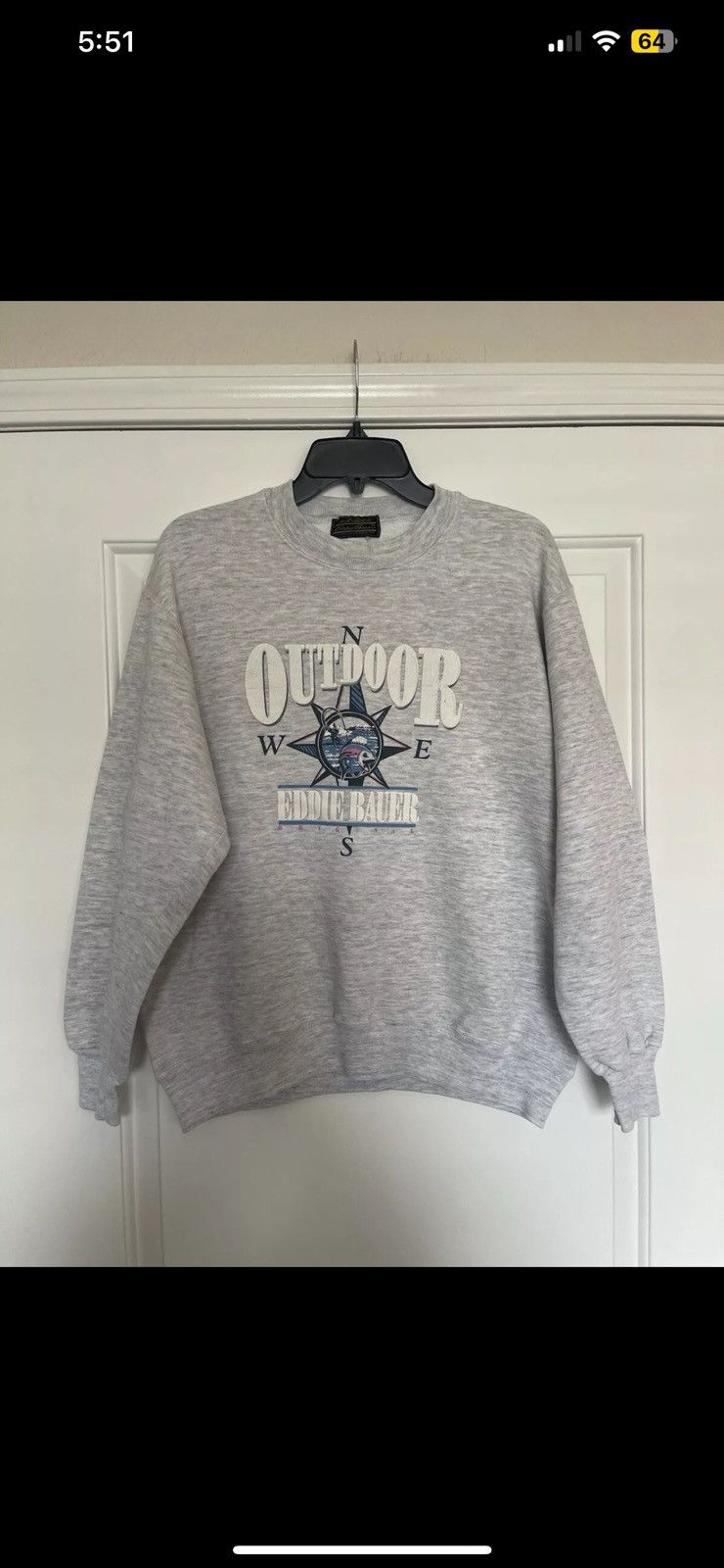 Vintage Eddie Bauer Made In USA Outdoor Pullover