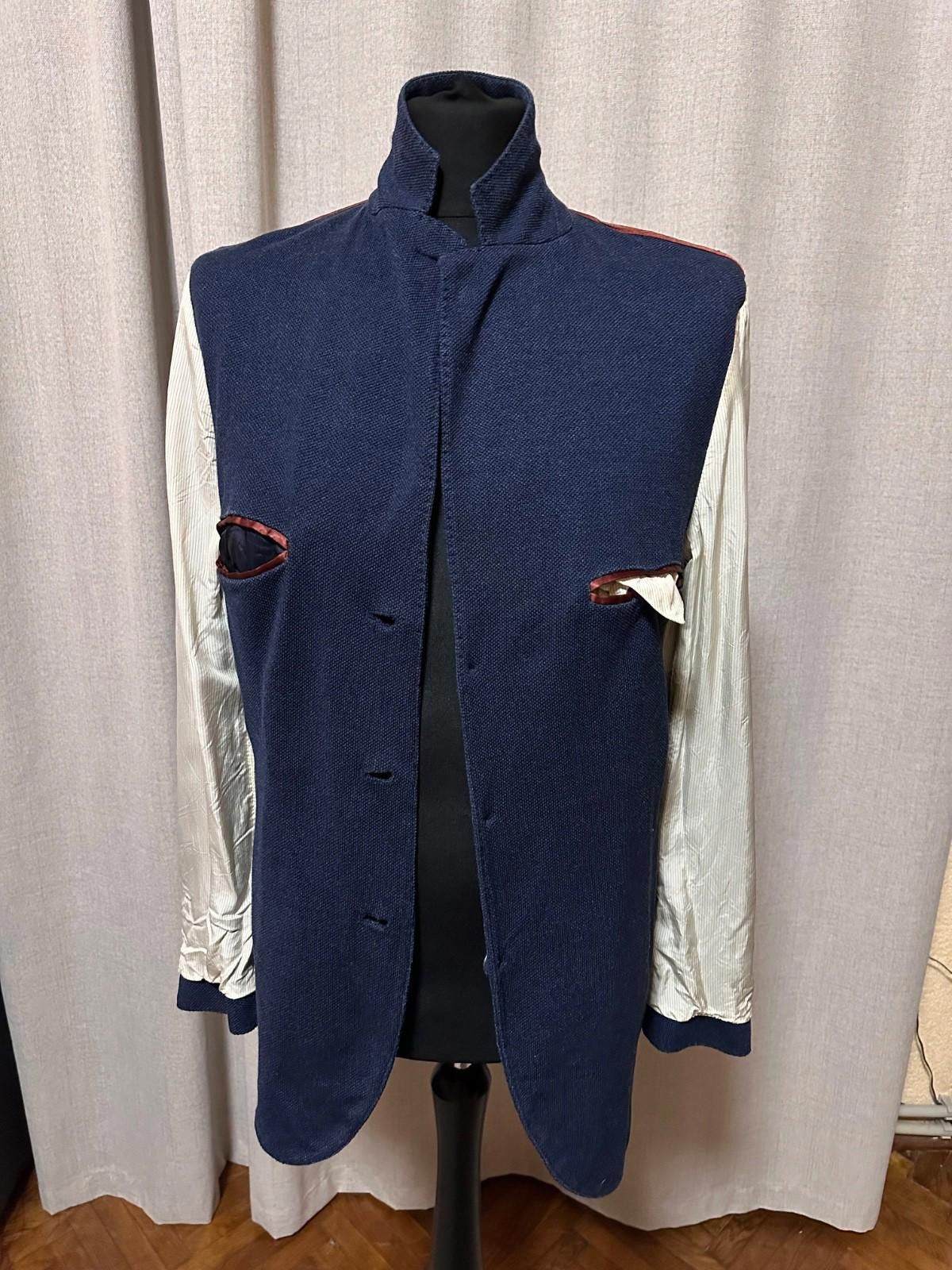 Loro Piana Loro Piana Blazers Blue Silk and Cashmere Sz 50 Size 50R - 8 Thumbnail