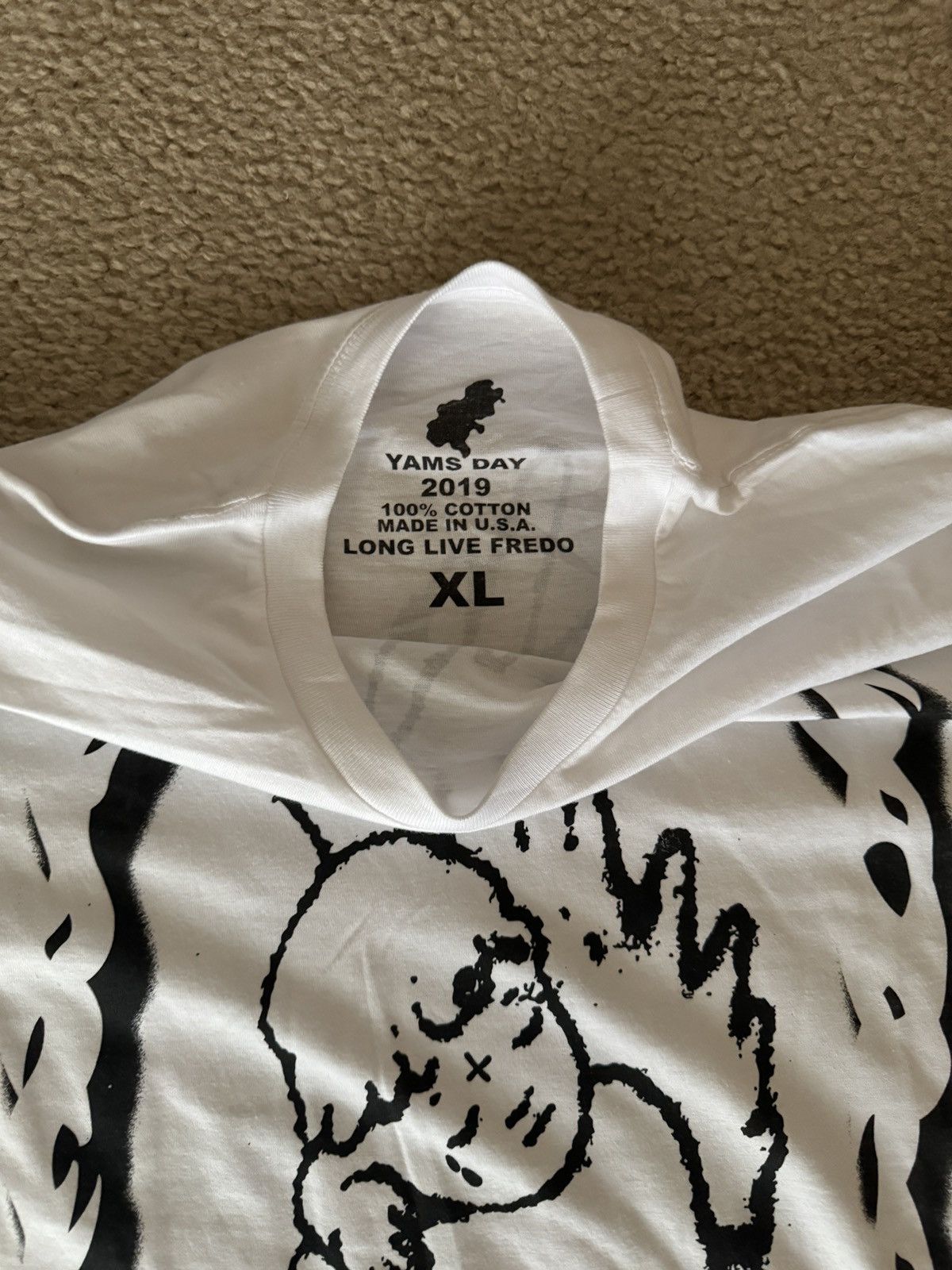 AWGE Yams Day 2019 Long Live Fredo T-Shirt Size US XL / EU 56 / 4 - 2 Thumbnail