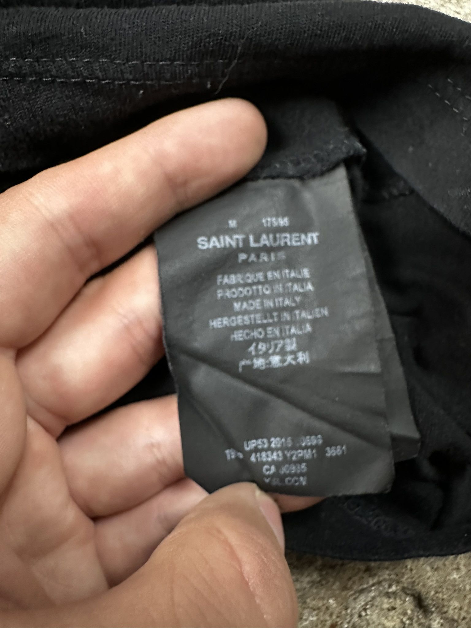 Saint Laurent Paris Saint Laurent Paris Baby T-shirt Hedi Slimane Size US M / EU 48-50 / 2 - 6 Thumbnail