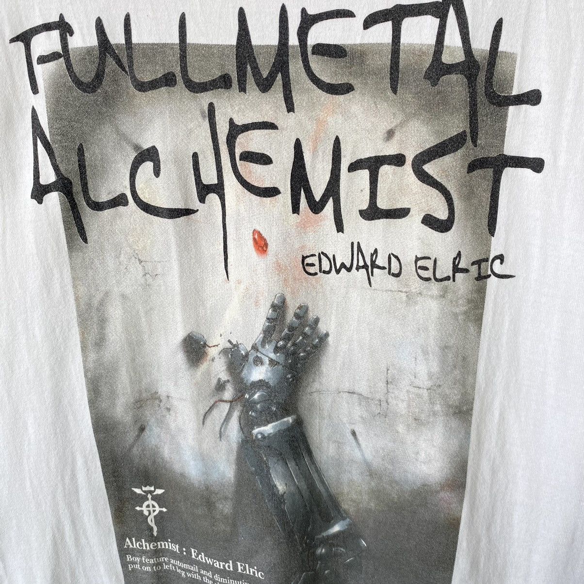 Anime Vintage Y2K Fullmetal Alchemist Edward Elric ERD GRUNGE TEE Size US L / EU 52-54 / 3 - 5 Thumbnail