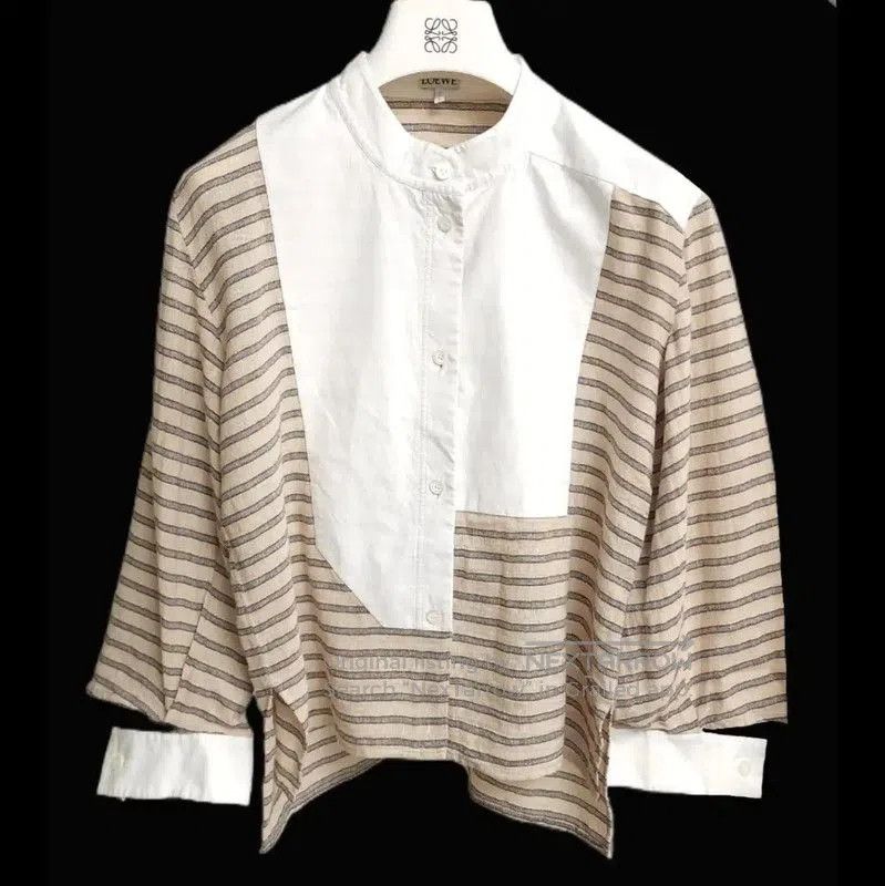Loewe Loewe Striped Short Sleeve Shirt for Women . Size S / US 4 / IT 40 - 1 Thumbnail