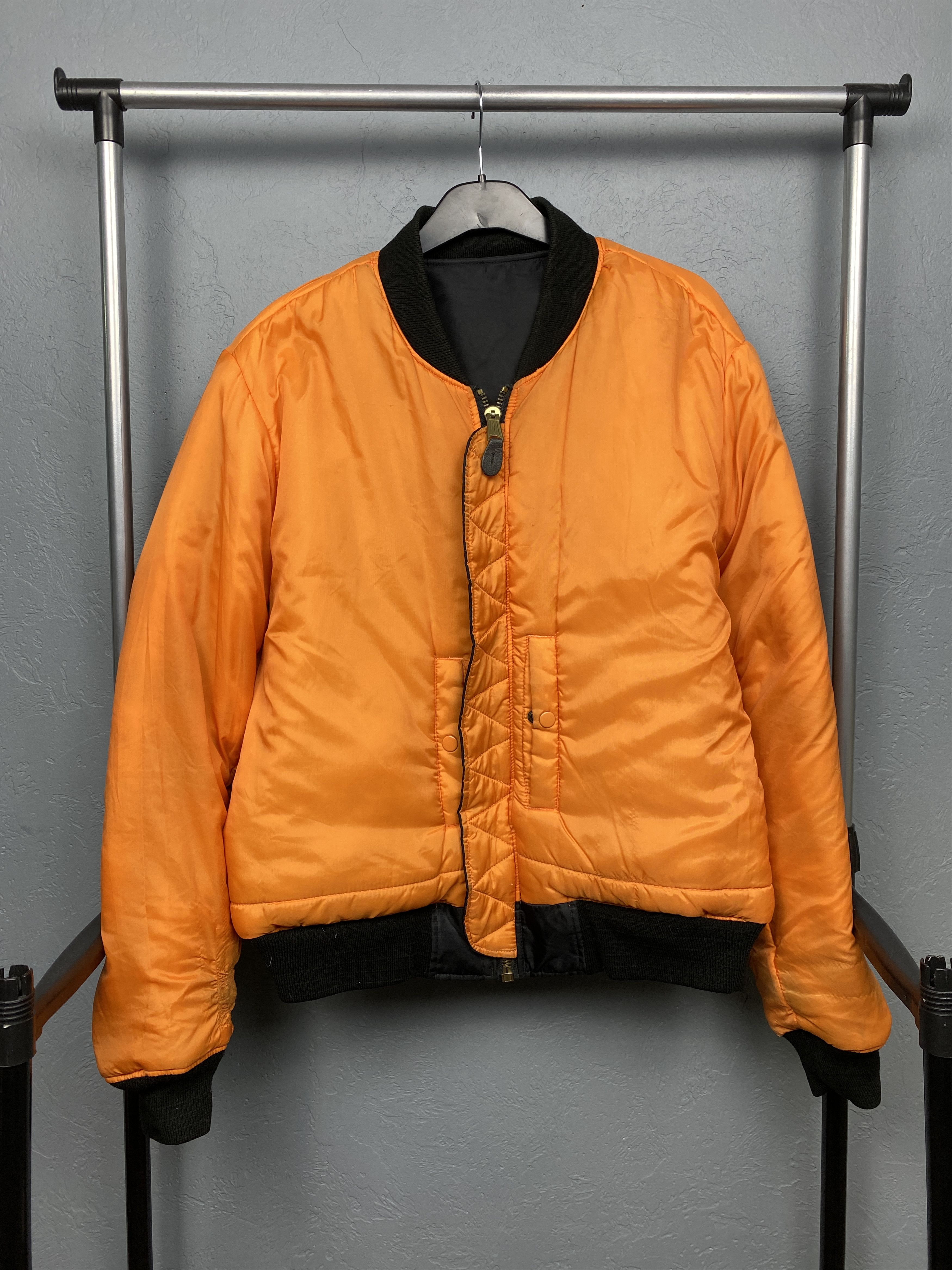 Vintage SECURITY MA1 Pilot Air Force Nylon Bomber Jacket Vintage Size US XL / EU 56 / 4 - 10 Thumbnail