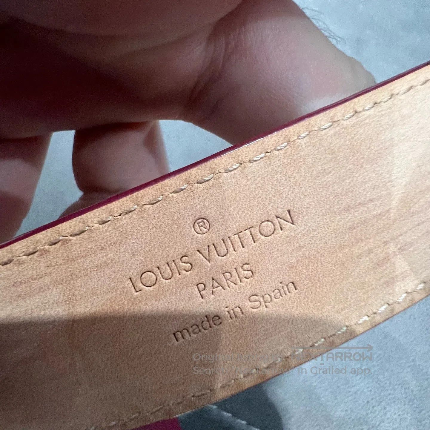 Louis Vuitton Louis Vuitton size85 Wave-patterned waist belt Size ONE SIZE - 6 Thumbnail