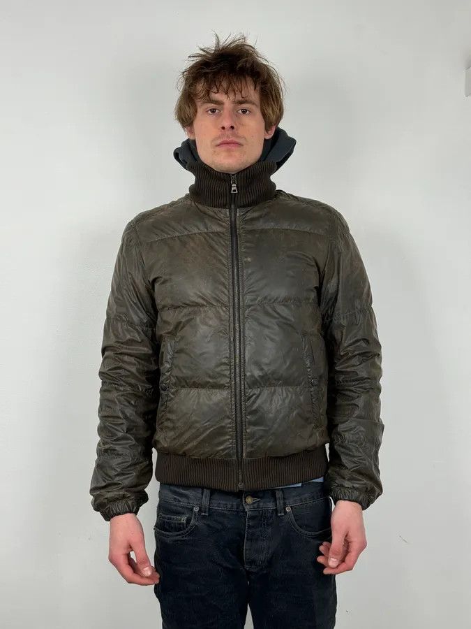 Prada 2000s Prada Brown Effect Puffer Jacket Size US M / EU 48-50 / 2 - 2 Thumbnail