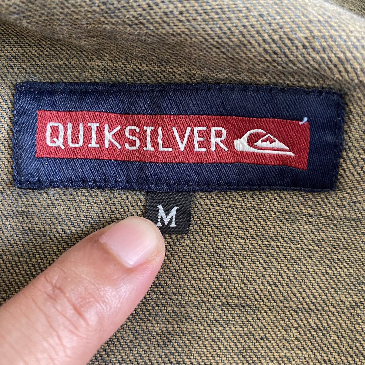 Quicksilver Vintage Quicksilver Distressed Mud Washed Denim Jacket Size US M / EU 48-50 / 2 - 17 Thumbnail