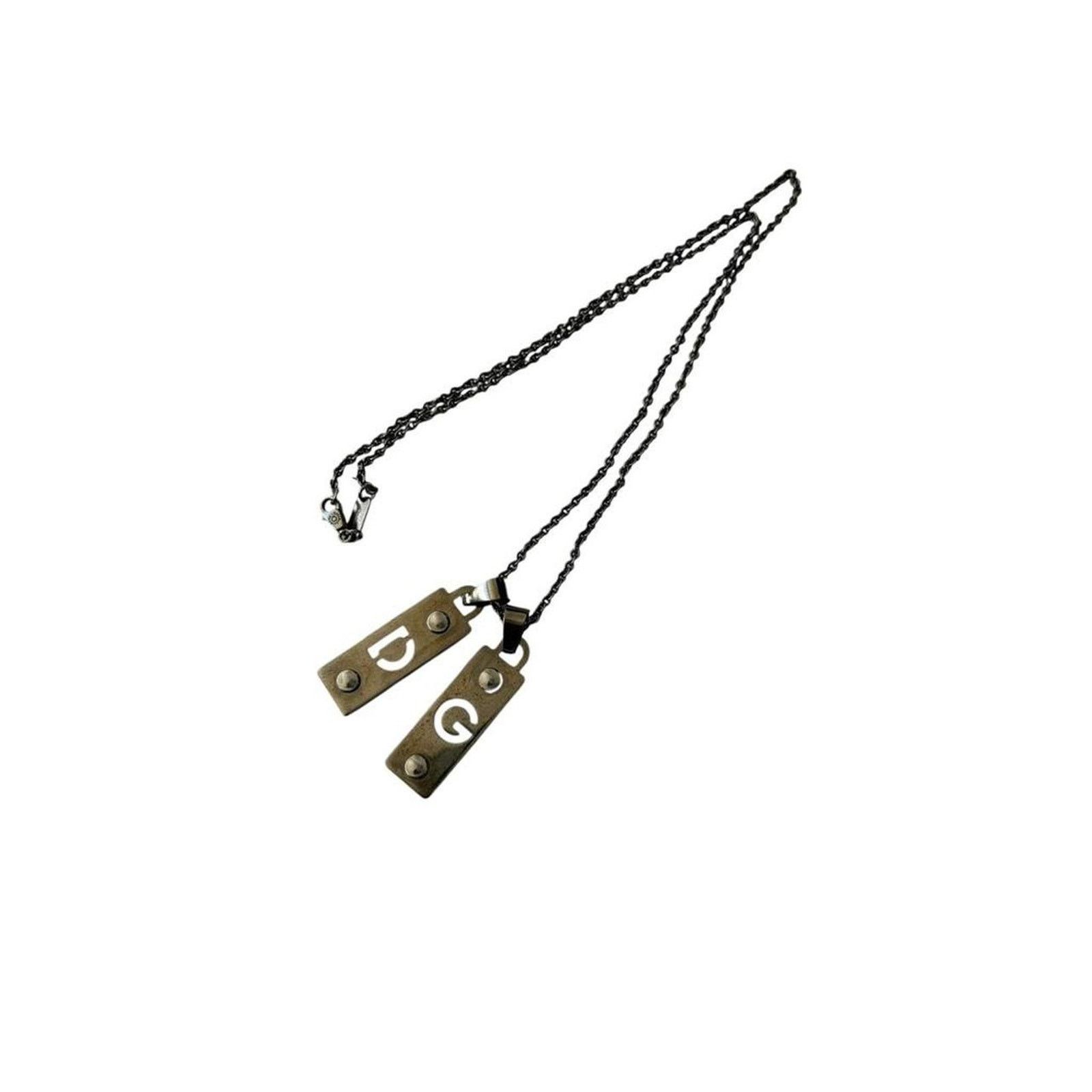 Dolce & Gabbana Dolce & Gabbana D&G Pendant Chain Necklace Silver / y2k Size ONE SIZE - 2 Thumbnail