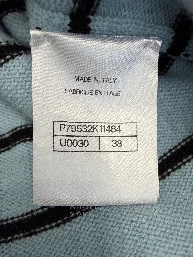 Chanel Chanel Blue and black striped button cardigan coat Size XS / US 0-2 / IT 36-38 - 5 Thumbnail