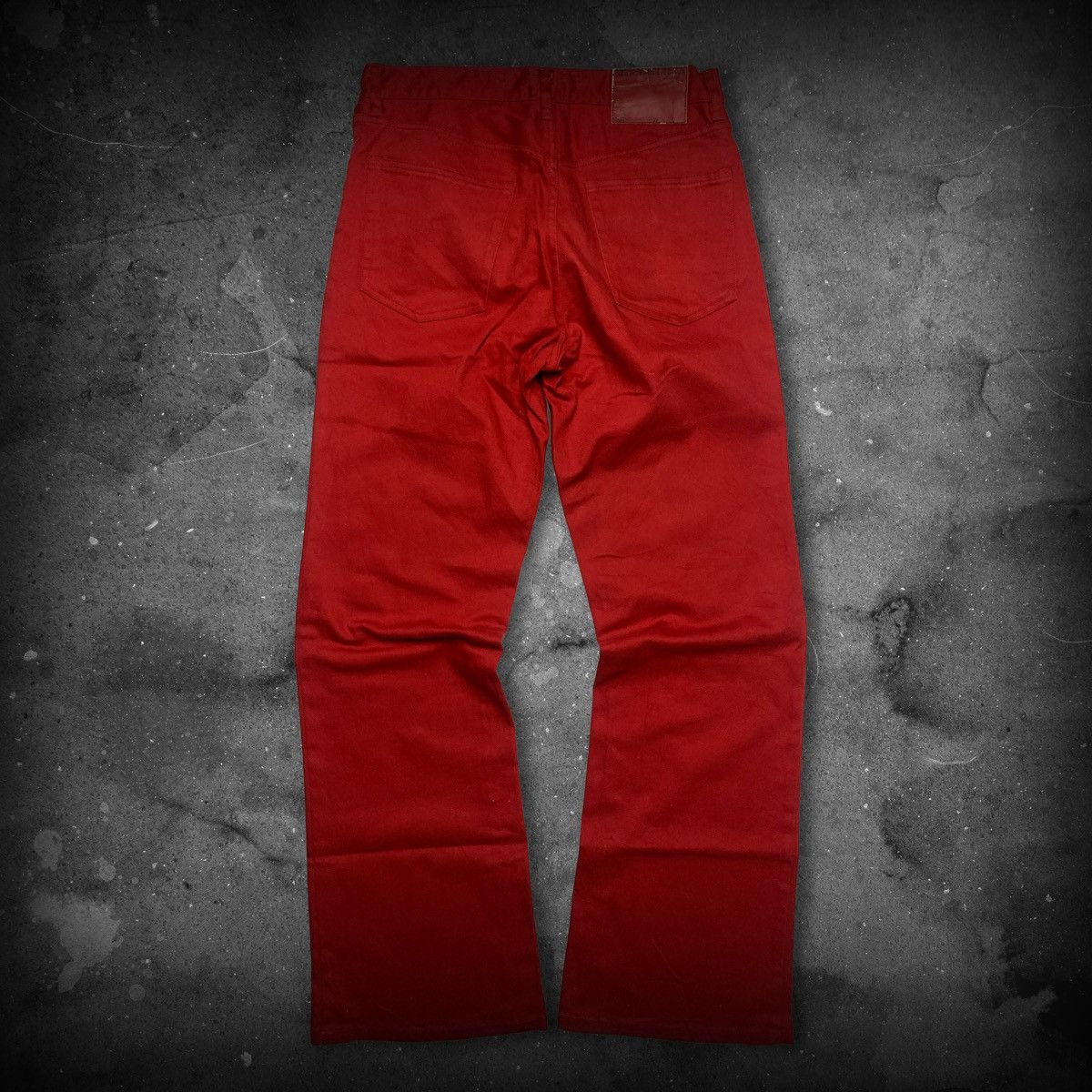 Yohji Yamamoto INED Homme Crimson Twill Button Fly Pants W30 Size US 30 / EU 46 - 5 Thumbnail