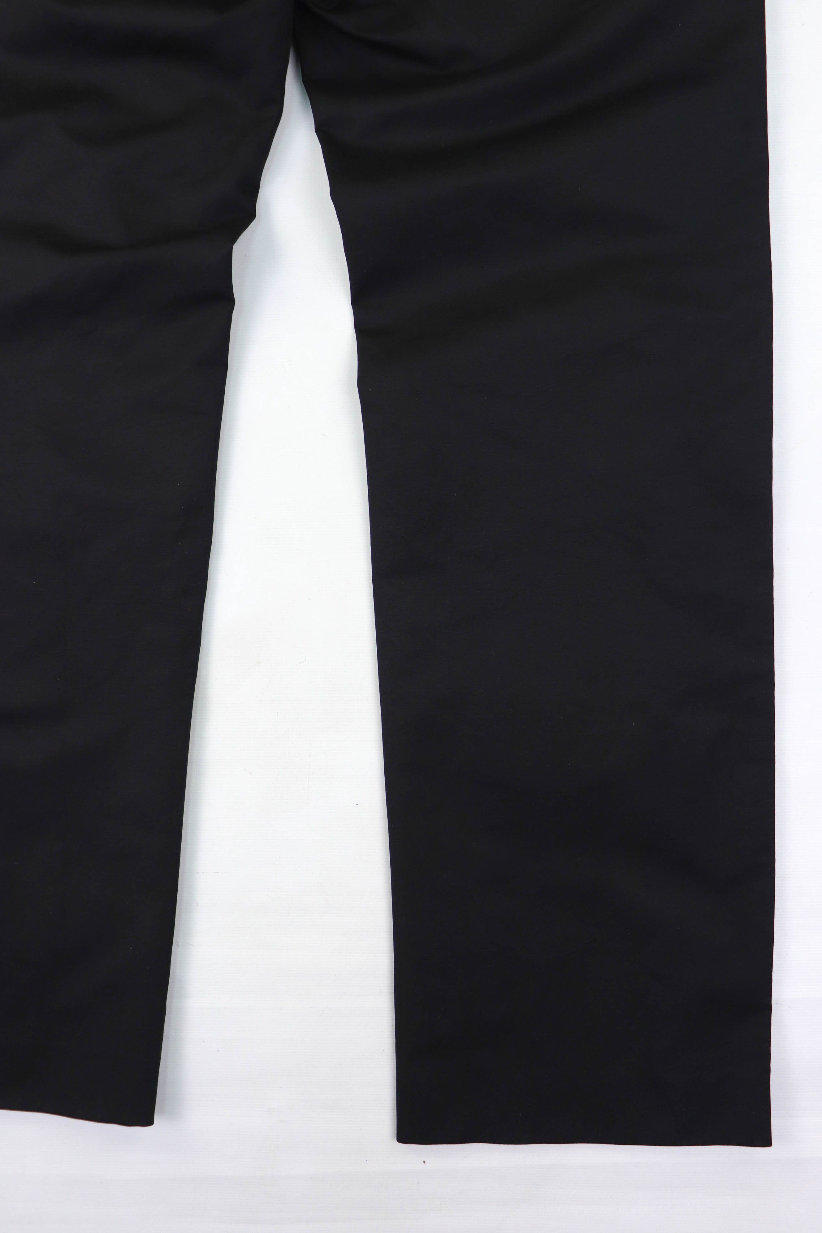 Vintage Daniele Alessandrini Italia Black Cotton/Wool Pants