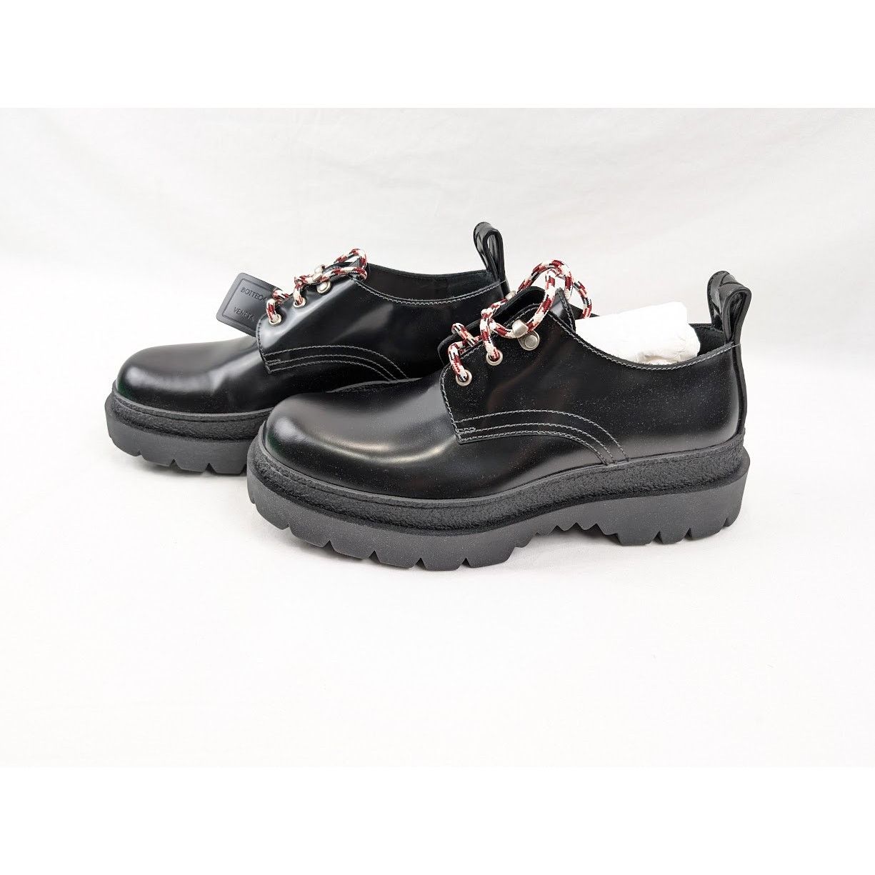 Bottega Veneta o1rshd1 Q:2 / Highway Lace Up Shoes Texas Calf in Black Size US 11 / EU 44 - 15 Thumbnail