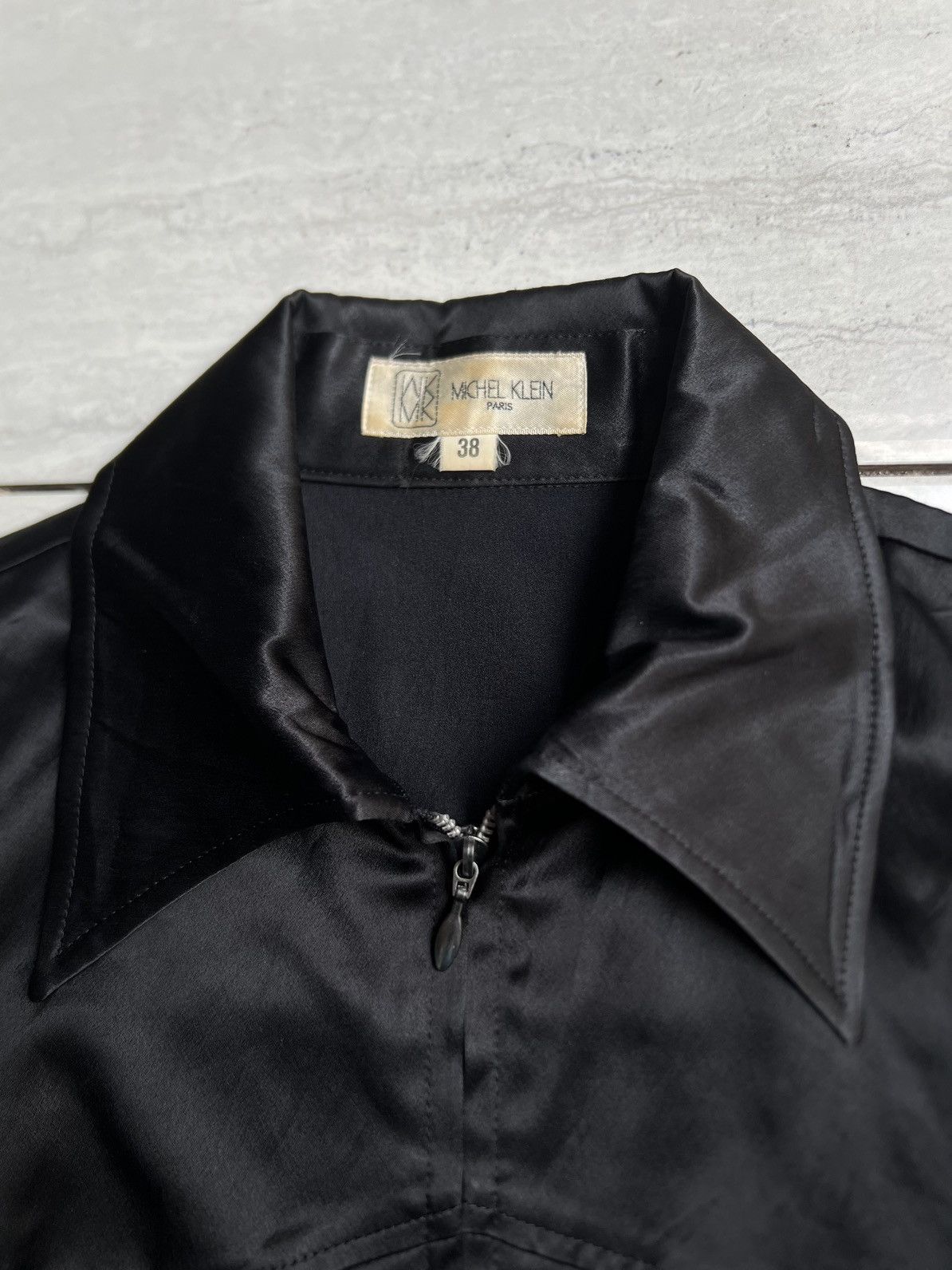 Michel Klein MICHEL KLEIN Black Zip Tops Size US XS / EU 42 / 0 - 5 Thumbnail