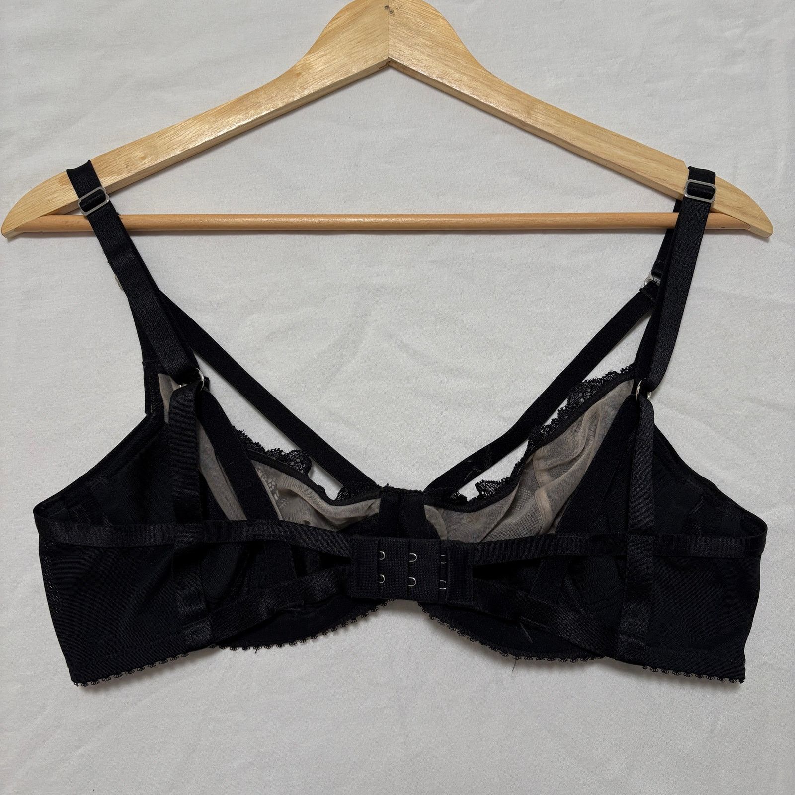 Agent Provocateur Agent Provocateur Cut Tag Underwire Mesh Bra Black 34D Size ONE SIZE - 3 Thumbnail