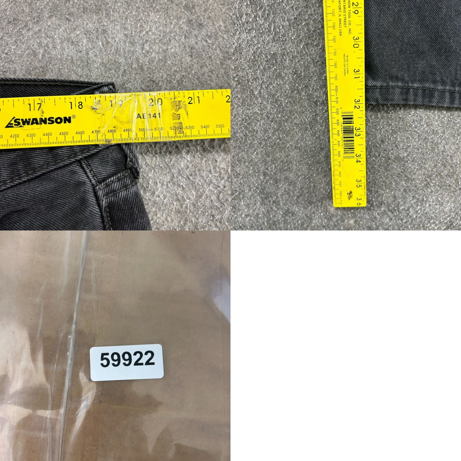 Levi's Levi's 505 Jeans Men Regular Fit Straight Leg Dark Wash Black 38x32 Denim Cotton Size US 38 / EU 54 - 9 Thumbnail