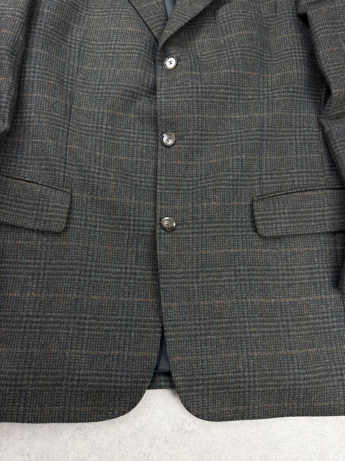 Burberry Burberry London Wool Cashmere Check Blazer Jacket Size 52 Size 42R - 4 Thumbnail