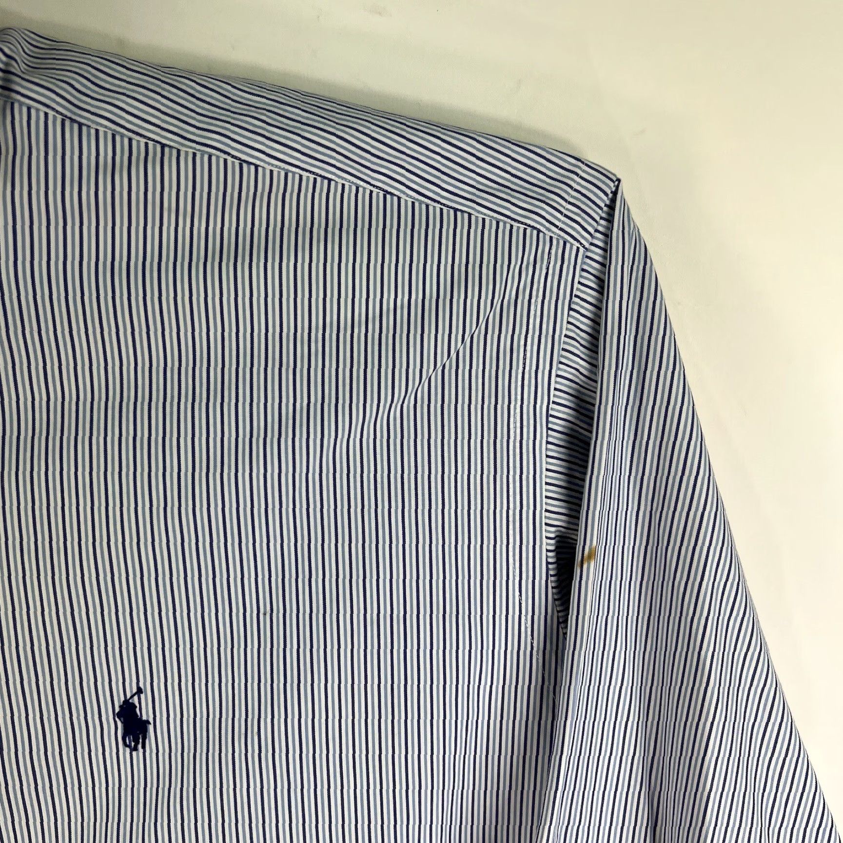 Ralph Lauren Ralph Lauren Blake Striped Button-Down Shirt Mens 2XL Blue Long Sleeve Regular Fit Size US XXL / EU 58 / 5 - 2 Thumbnail