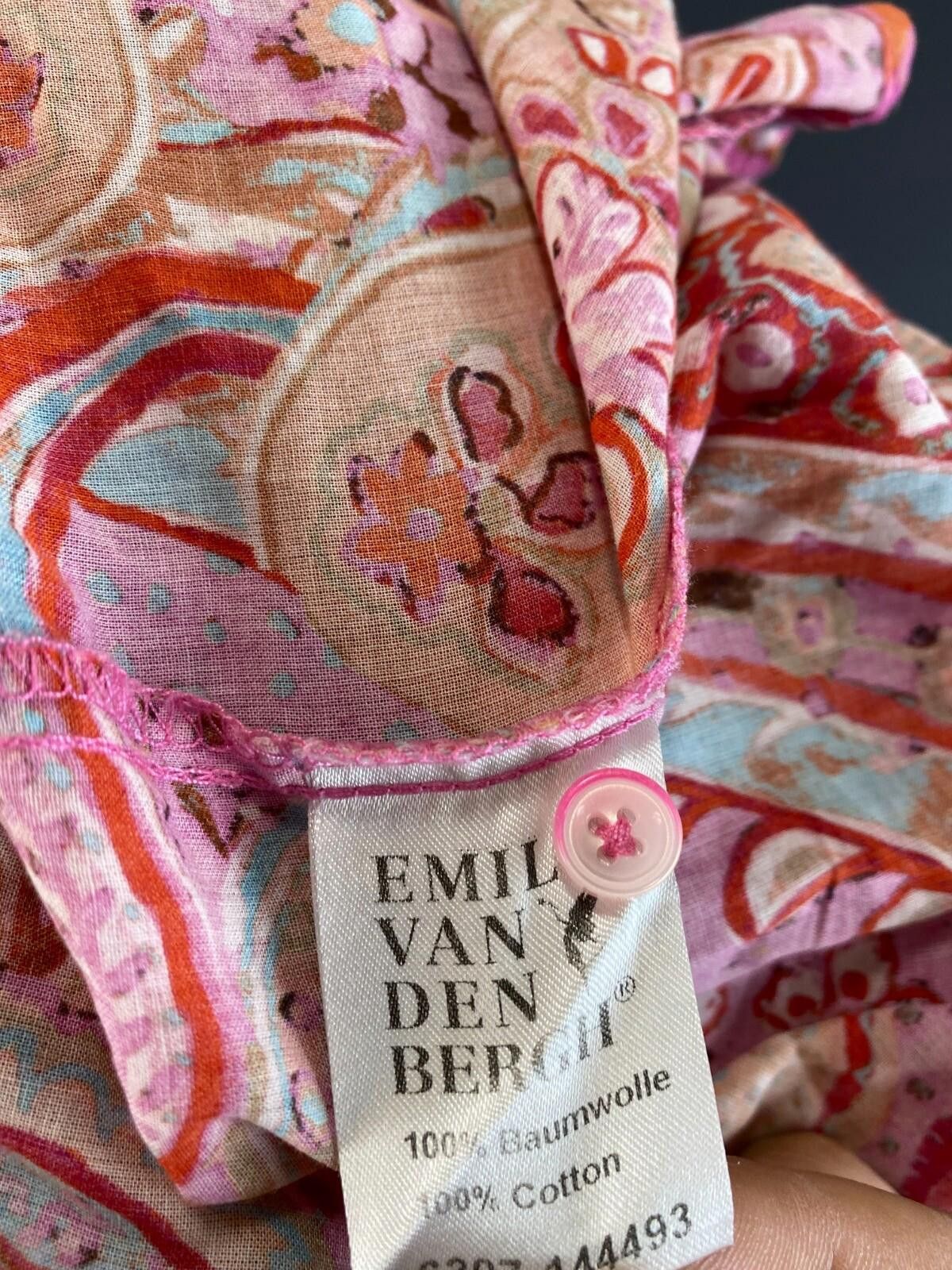 Designer Emily Van Den Bergh Multicolor Paisley Shirt Sz 36 / S Size M / US 6-8 / IT 42-44 - 12 Thumbnail