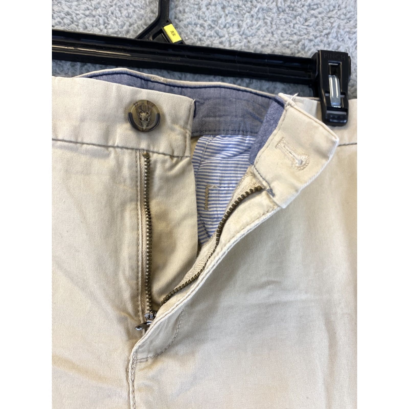 Tommy Hilfiger Tommy Hilfiger Women's 14 Khaki Button Flat Front Straight Leg Pants /59-21 Size 36" / US 14 / IT 50 - 3 Thumbnail