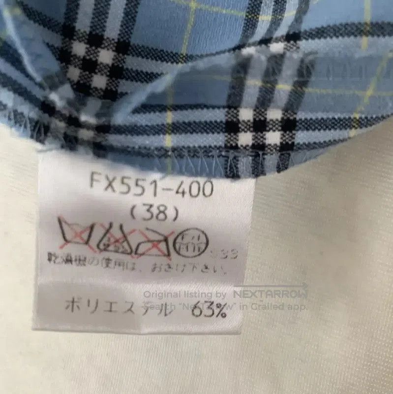 Burberry Burberry Blue Cotton Plaid Skirt for Women. Size 28" / US 6 / IT 42 - 5 Thumbnail